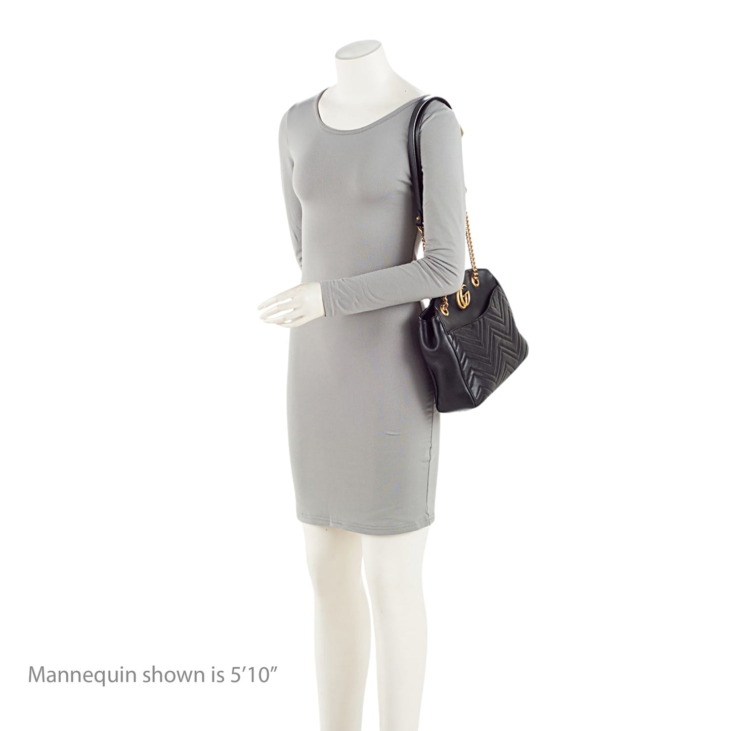 Gucci Matelasse Calfskin GG Marmont Medium Open Shoulder Bag (SHF-iImF5c)