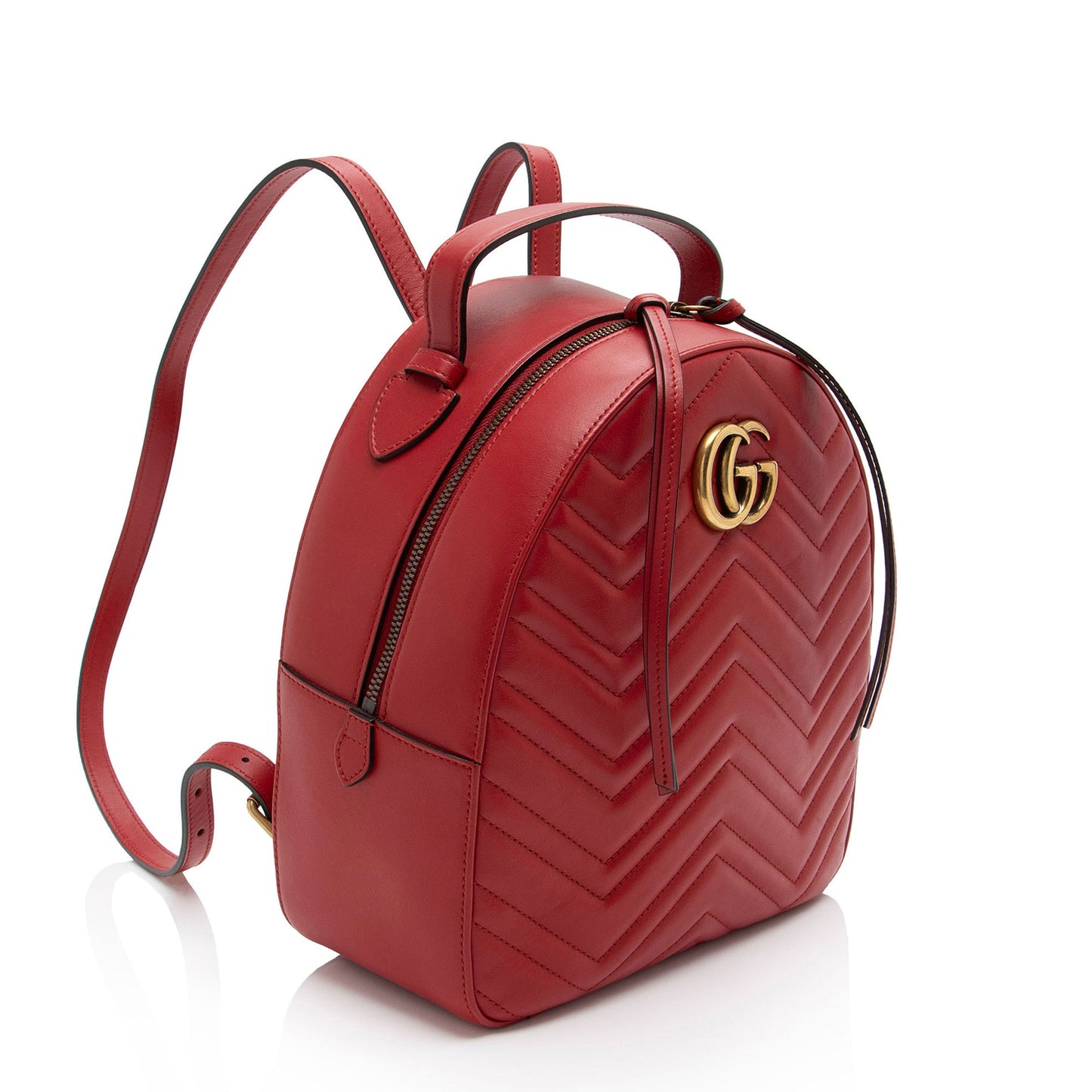 Gucci Matelasse Leather GG Marmont Backpack (SHF-dnTU2B)
