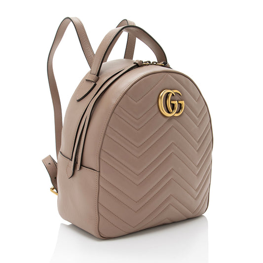 Gucci Matelasse Leather GG Marmont Backpack