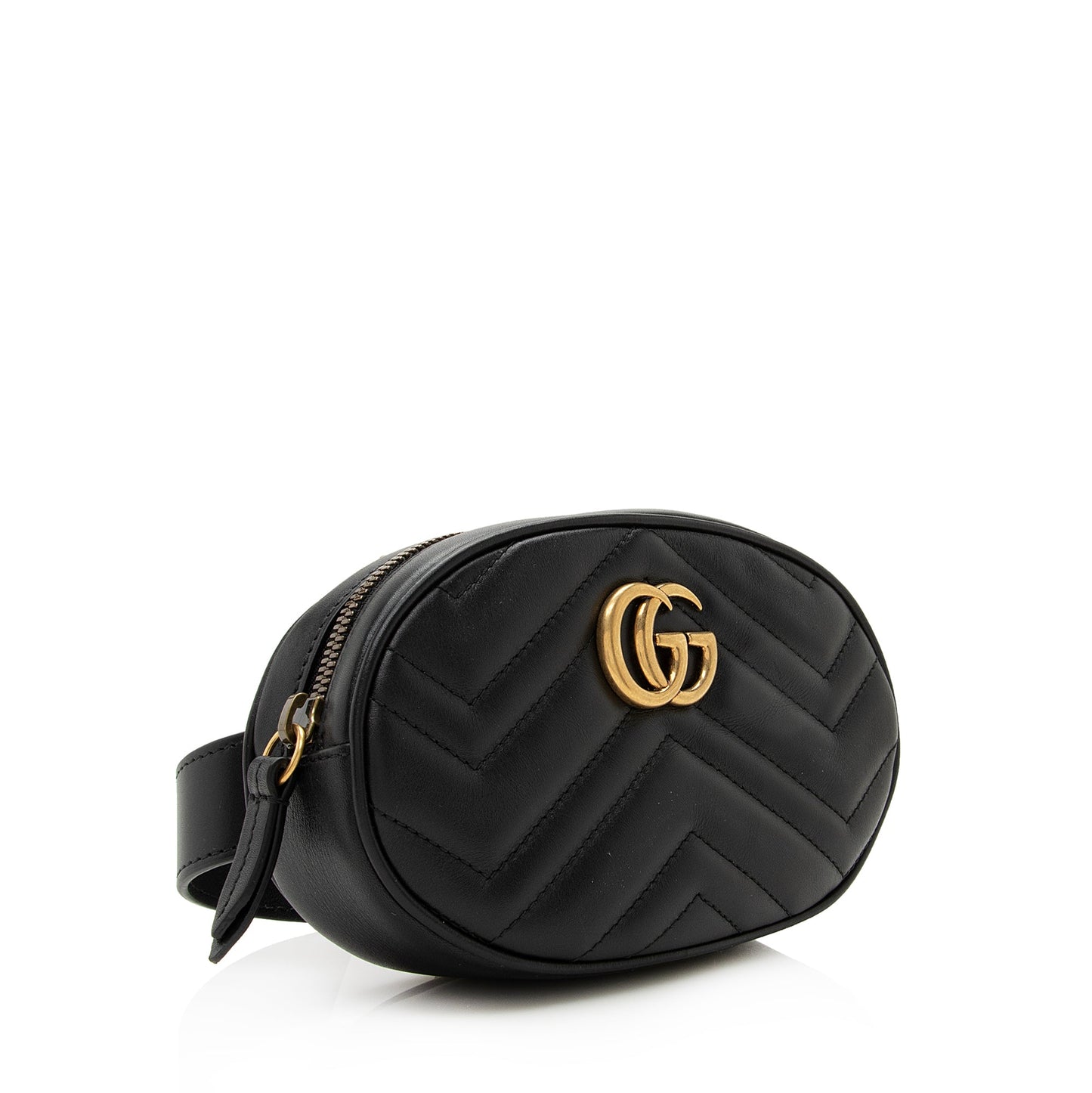 Gucci Matelasse Leather GG Marmont Belt Bag - Size 34 / 85 (SHF-22688)