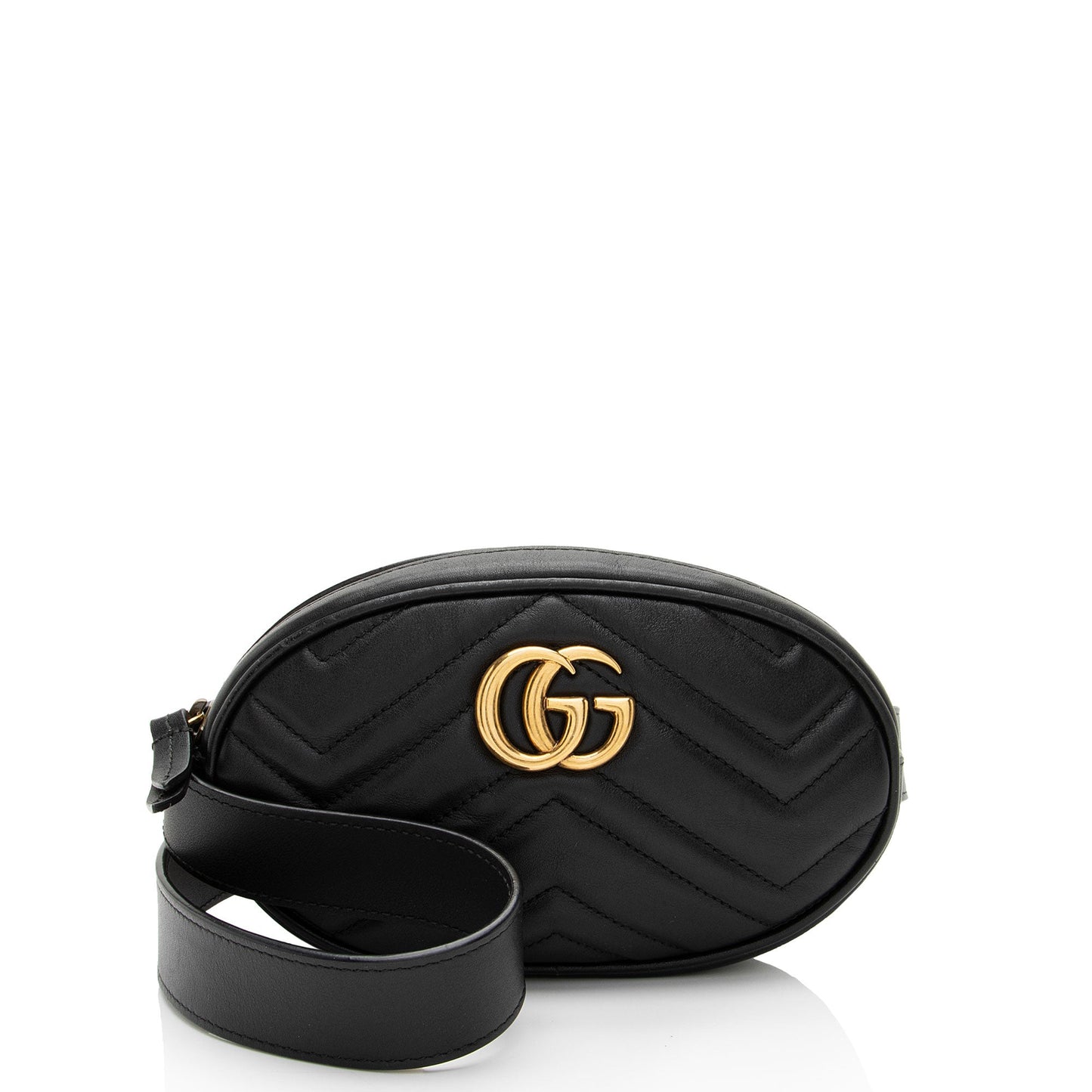 Gucci Matelasse Leather GG Marmont Belt Bag - Size 34 / 85 (SHF-htartv)