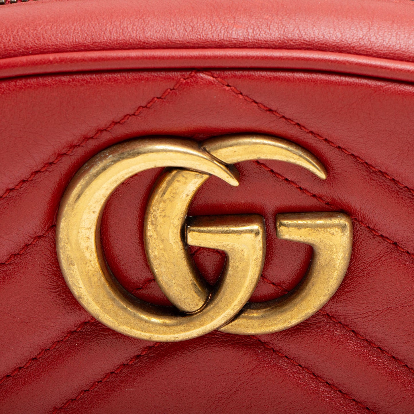 Gucci Matelasse Leather GG Marmont Belt Bag - Size 38 / 95