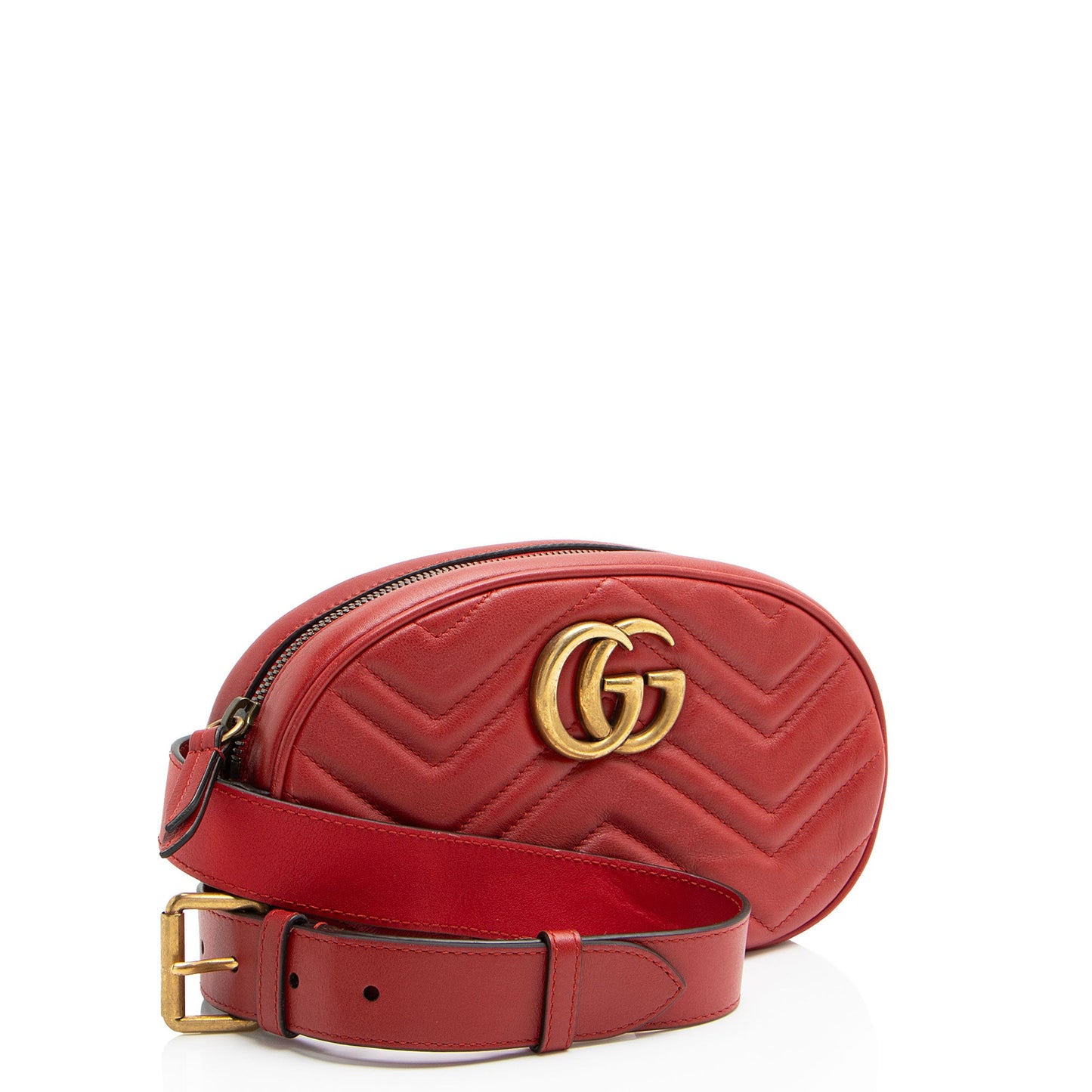 Gucci Matelasse Leather GG Marmont Belt Bag - Size 38 / 95