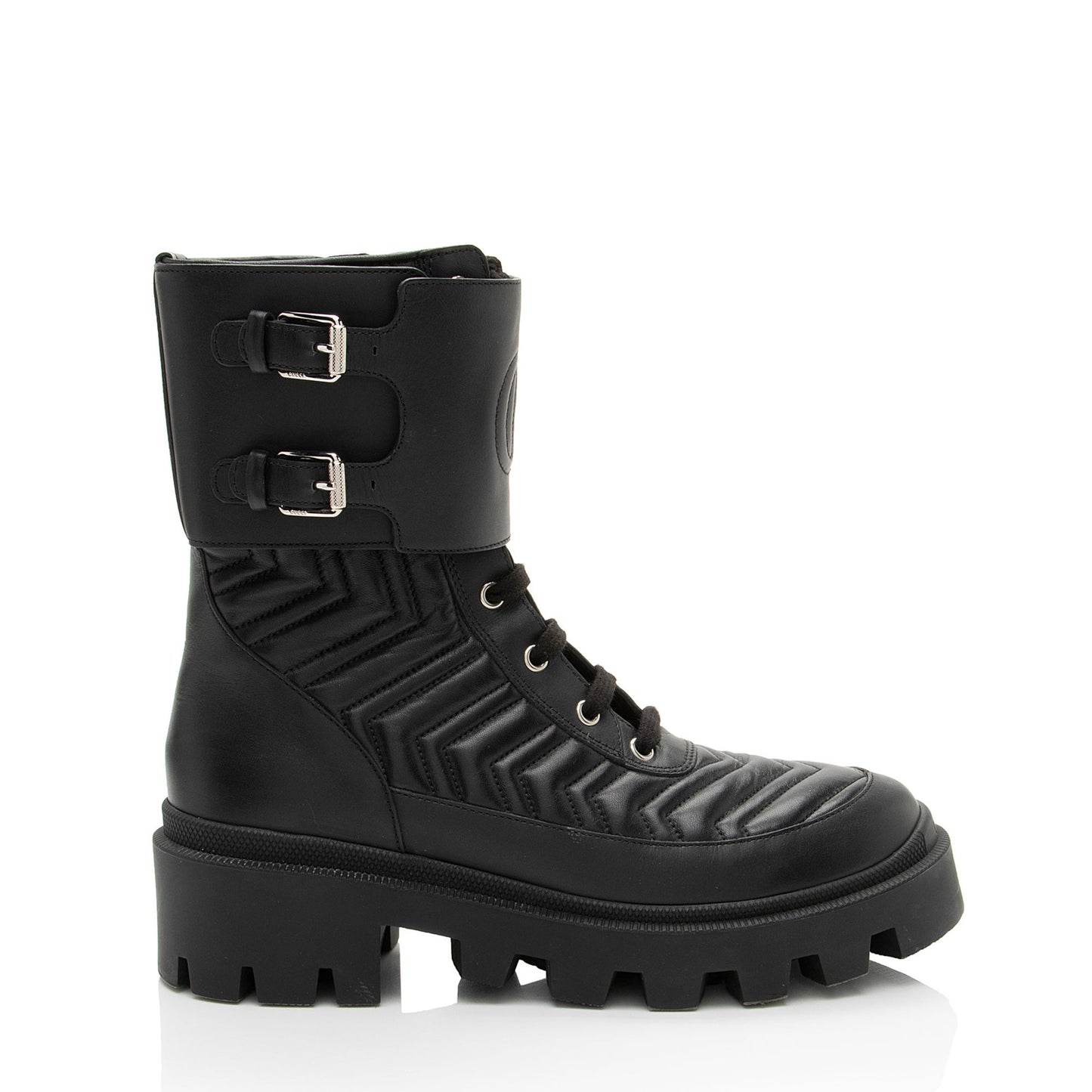 Gucci Matelasse Leather GG Marmont Charlotte Boots - Size 9 / 39