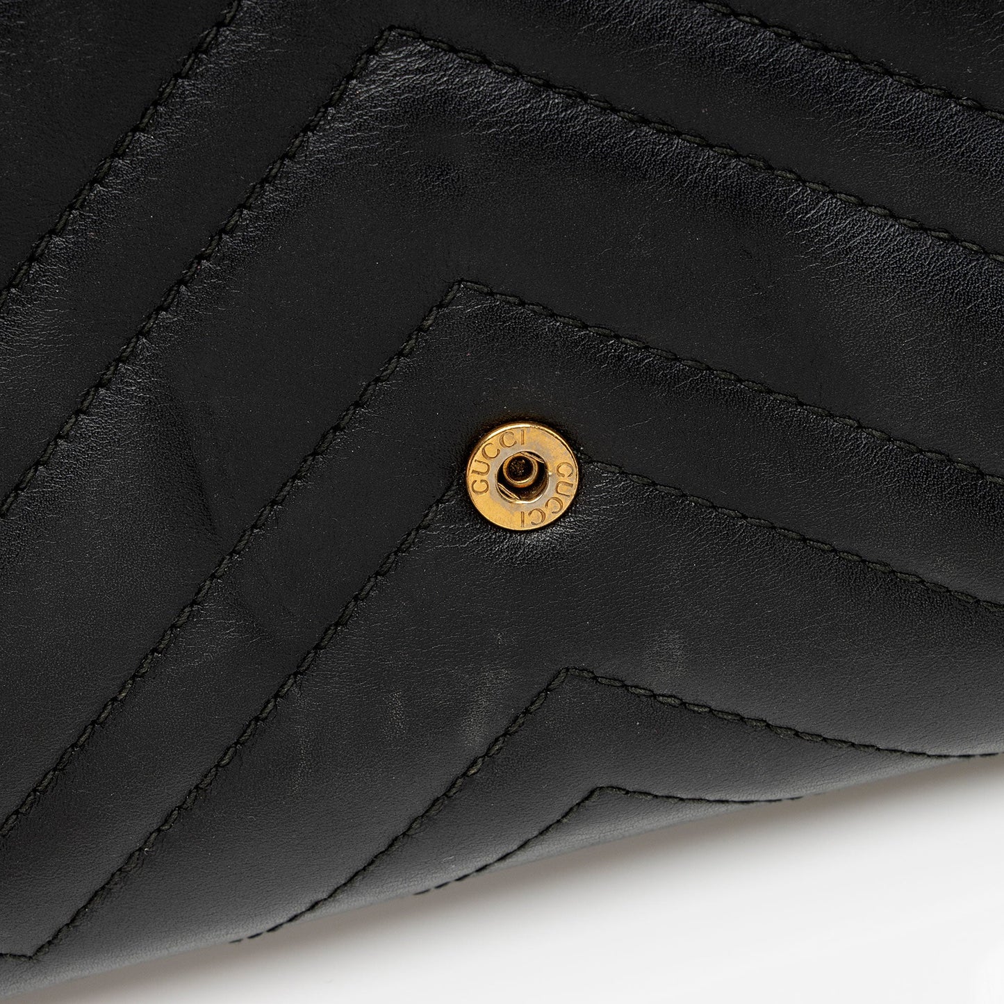 Gucci Matelasse Leather GG Marmont Flap Mini Wallet Bag (SHF-6xoeZx)