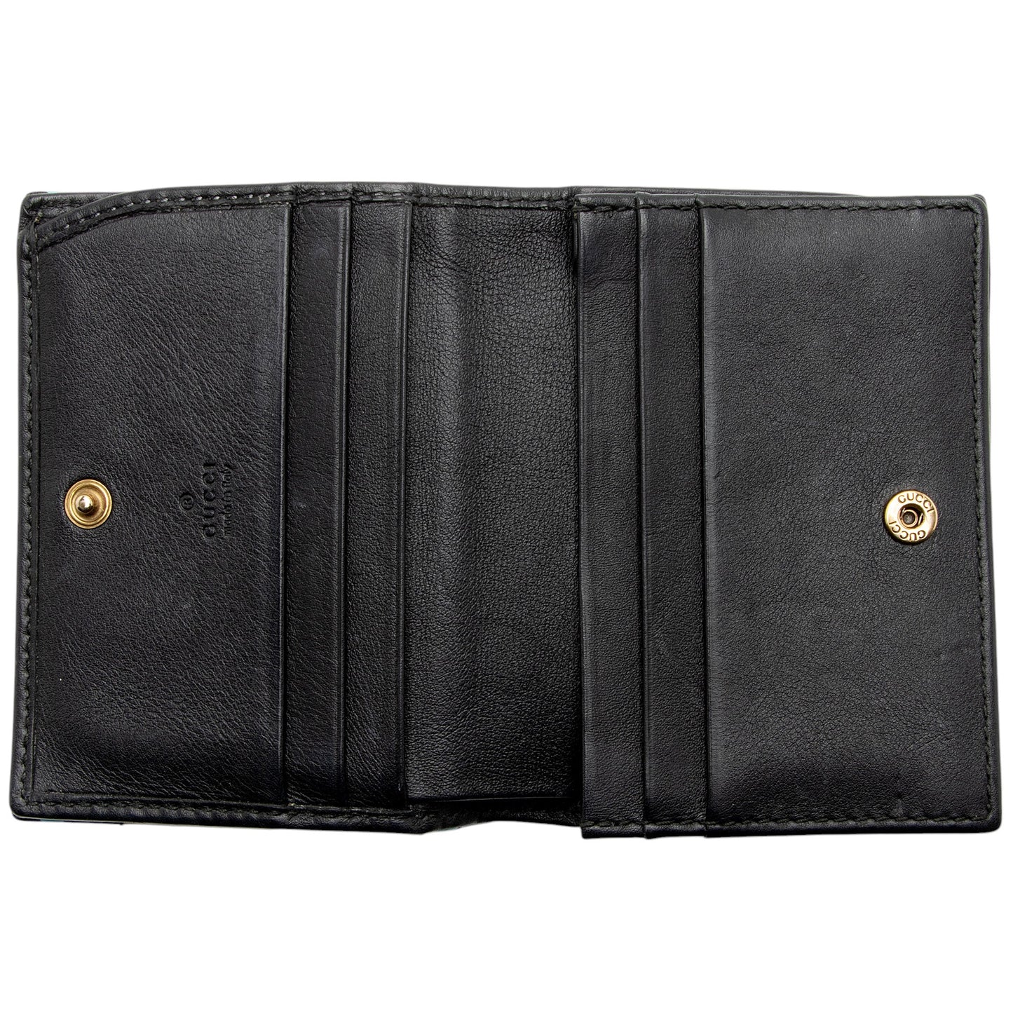 Gucci Matelasse Leather GG Marmont Ghost Card Holder