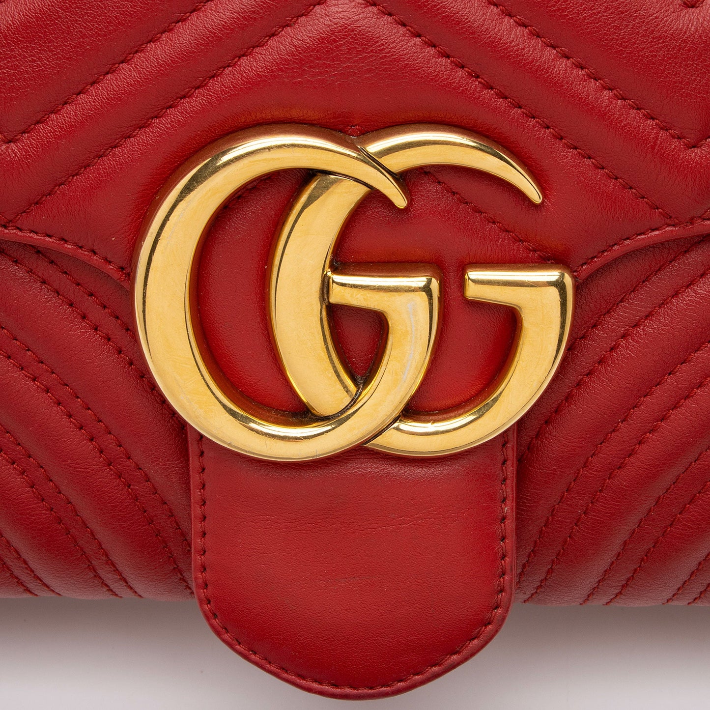 Gucci Matelasse Leather GG Marmont Medium Flap Bag
