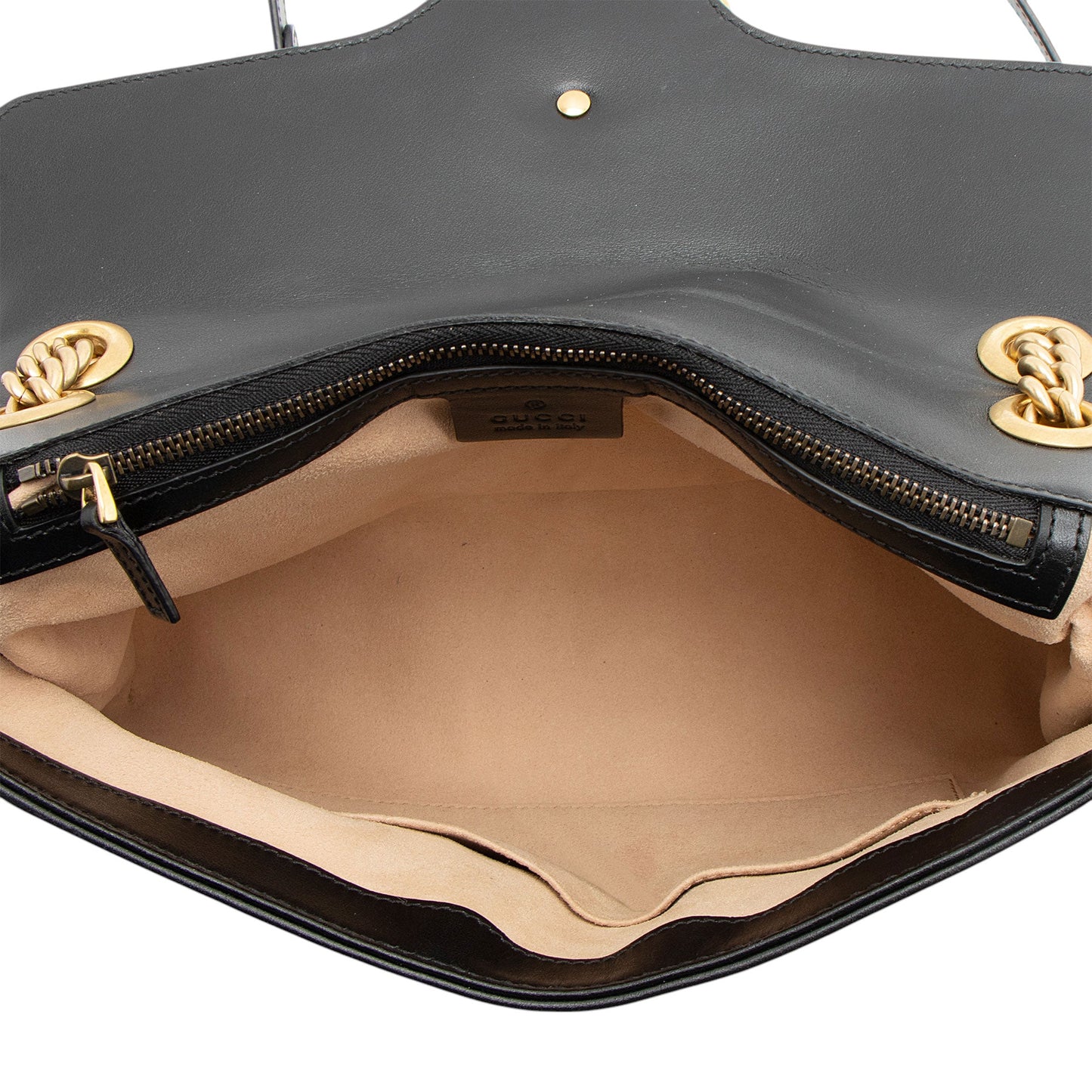 Gucci Matelasse Leather GG Marmont Medium Flap Bag (SHF-d4o6xL)