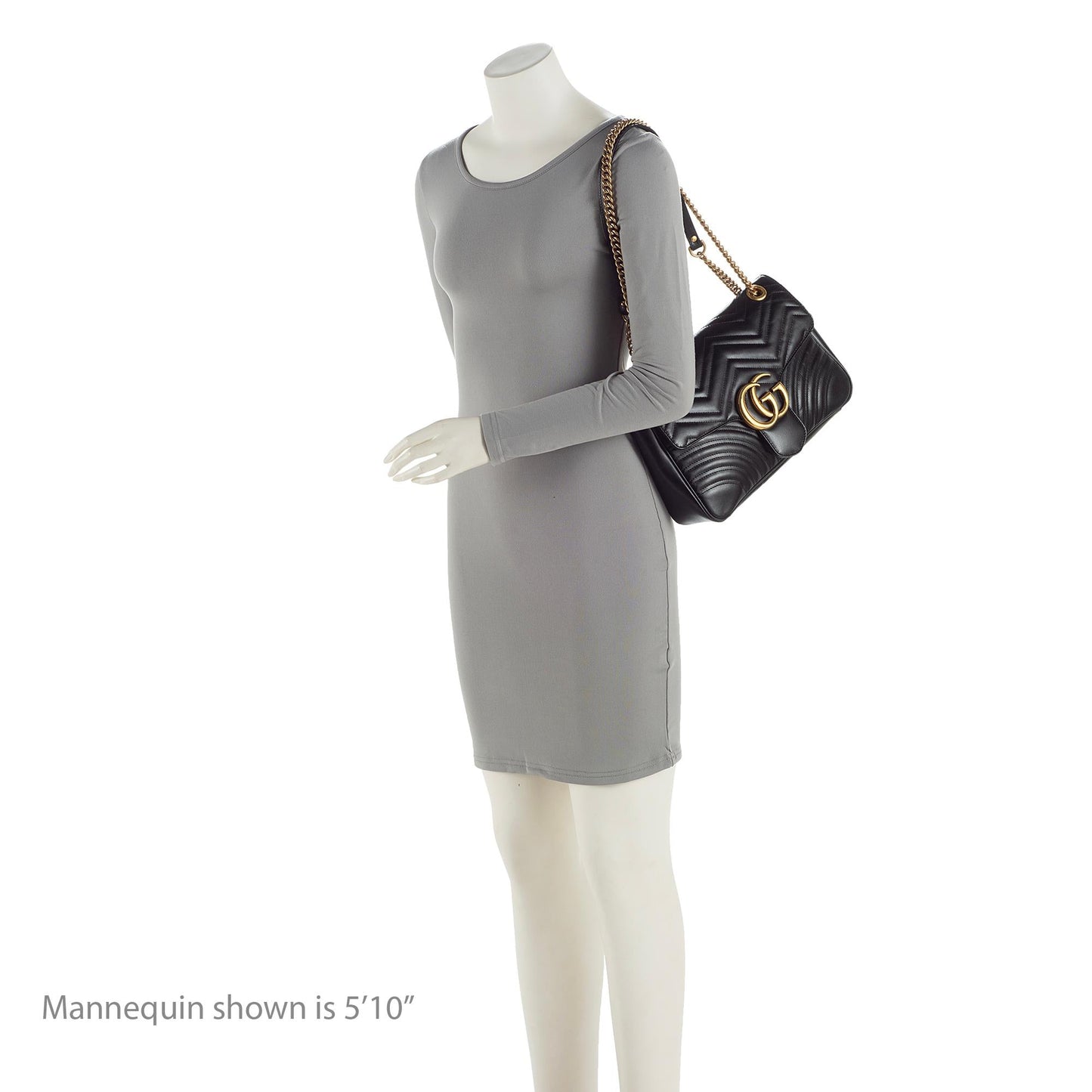Gucci Matelasse Leather GG Marmont Medium Flap Bag (SHF-d4o6xL)