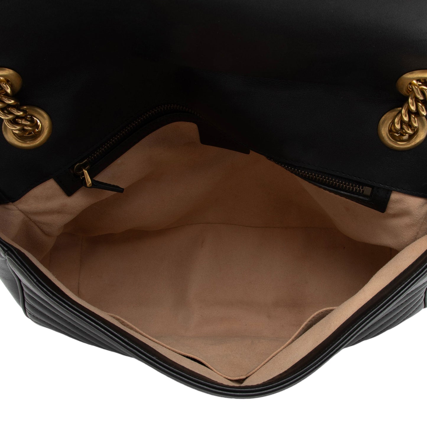 Gucci Matelasse Leather GG Marmont Medium Flap Shoulder Bag (SHF-VhM2jC)