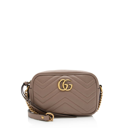 Gucci Matelasse Leather GG Marmont Mini Bag (SHF-diq8aj)