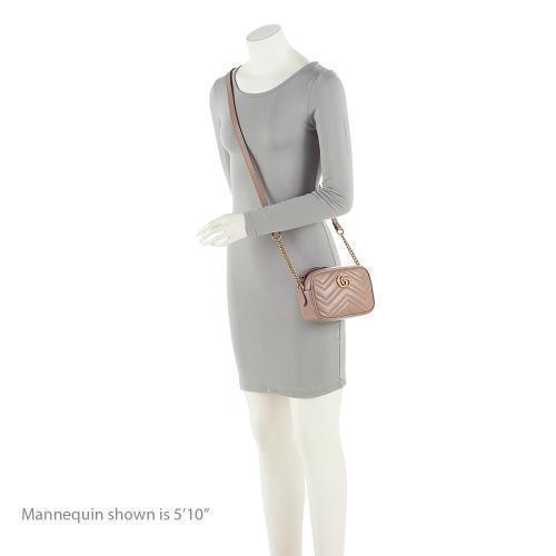 Gucci Matelasse Leather GG Marmont Mini Bag (SHF-diq8aj)