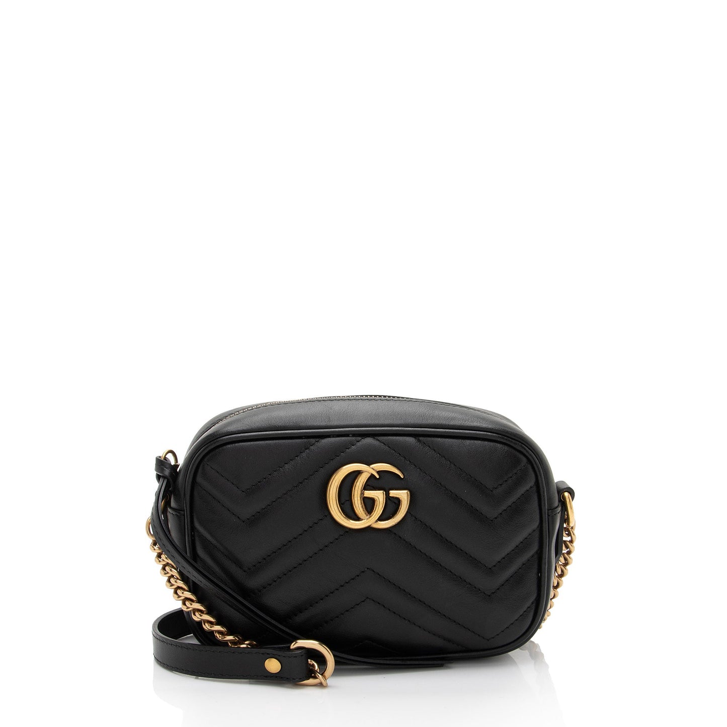 Gucci Matelasse Leather GG Marmont Mini Bag (SHF-3G1w1x)