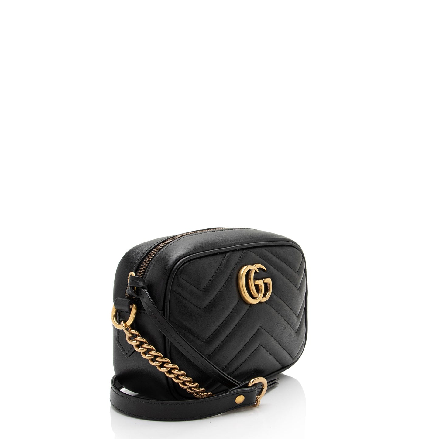 Gucci Matelasse Leather GG Marmont Mini Bag (SHF-3G1w1x)