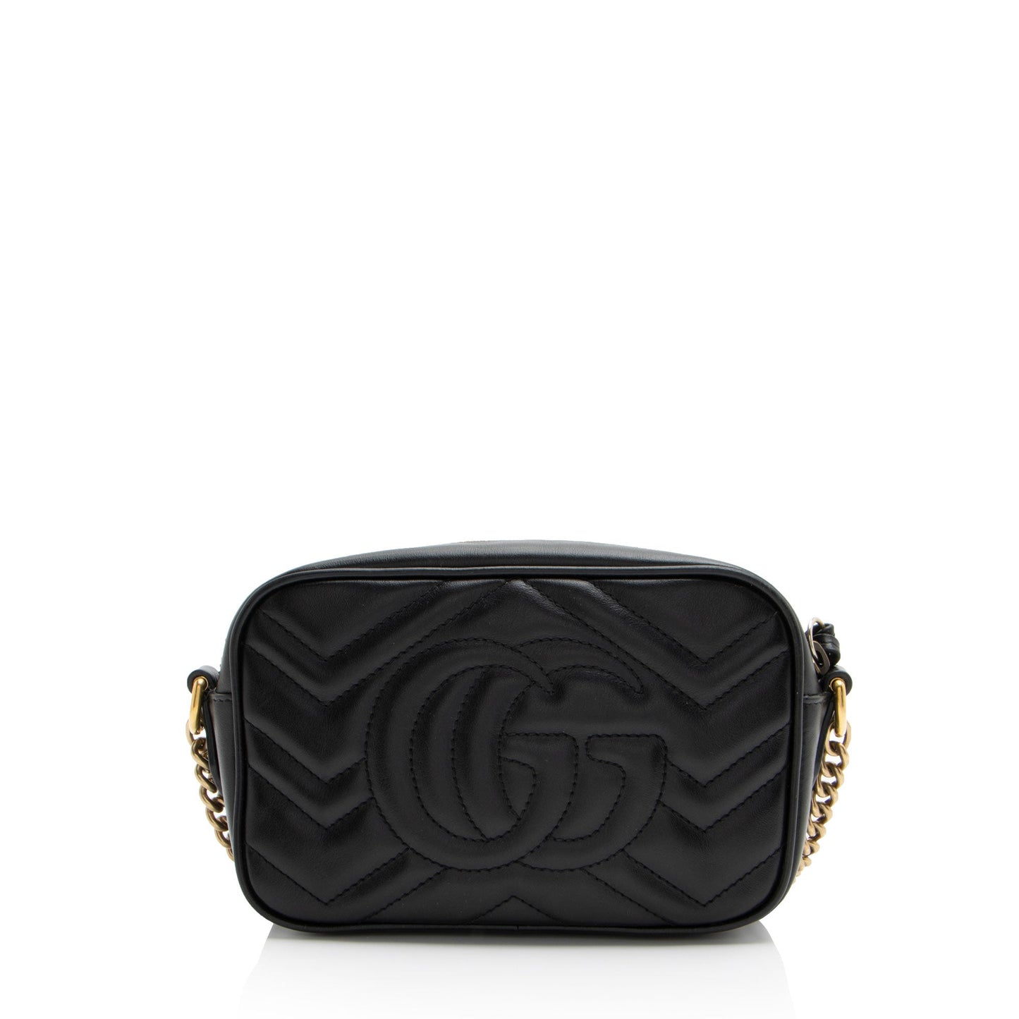 Gucci Matelasse Leather GG Marmont Mini Bag (SHF-J7WV4U)