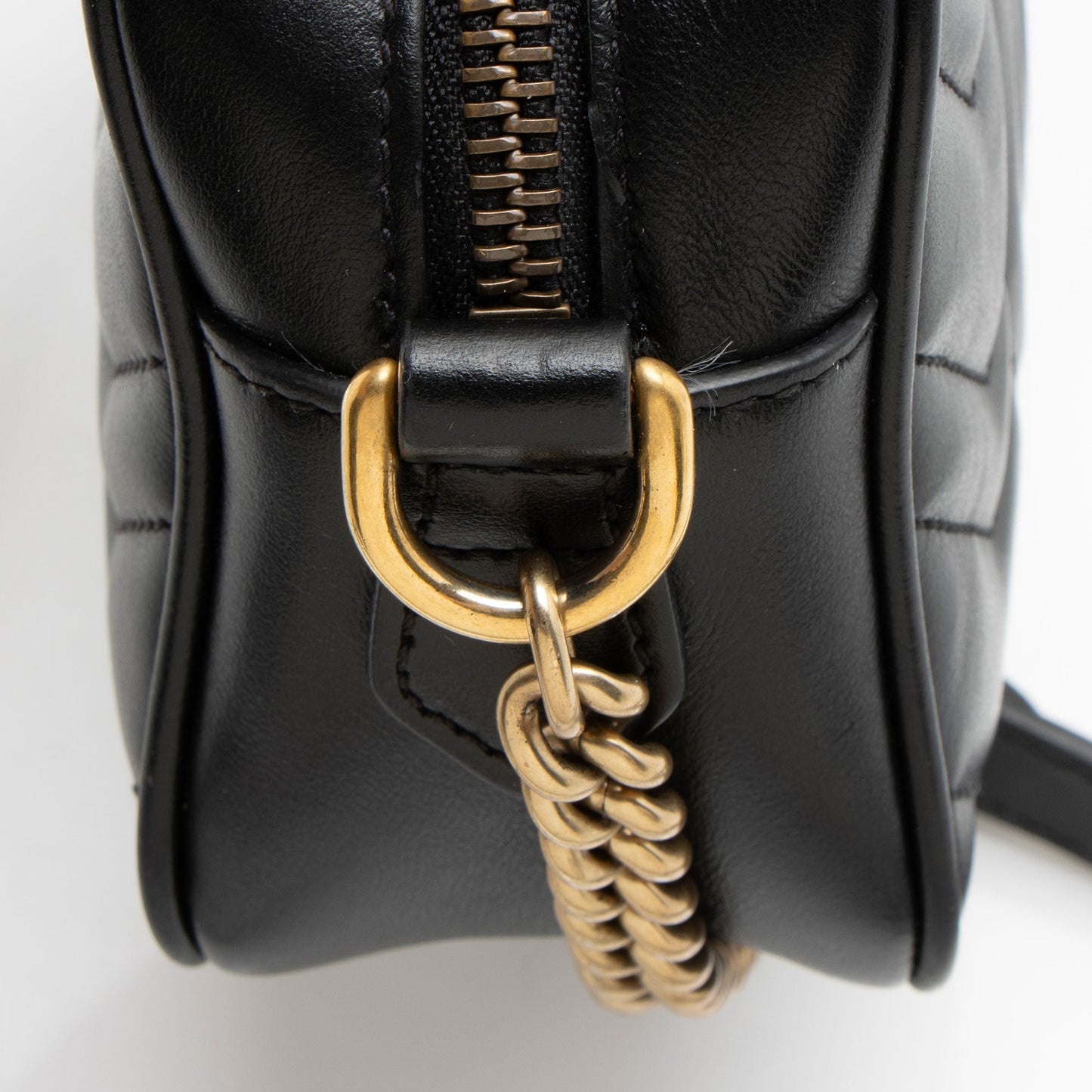 Gucci Matelasse Leather GG Marmont Mini Bag (SHF-J7WV4U)