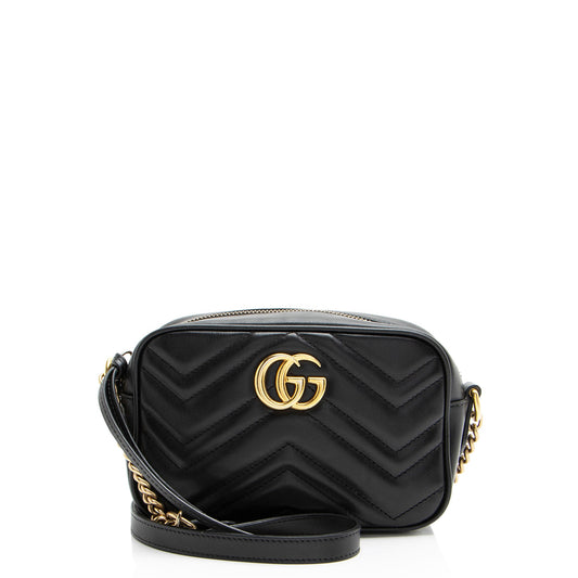 Gucci Matelasse Leather GG Marmont Mini Bag (SHF-J7WV4U)