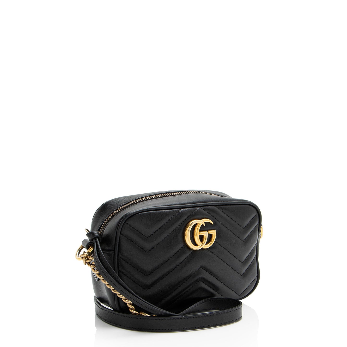 Gucci Matelasse Leather GG Marmont Mini Bag (SHF-J7WV4U)