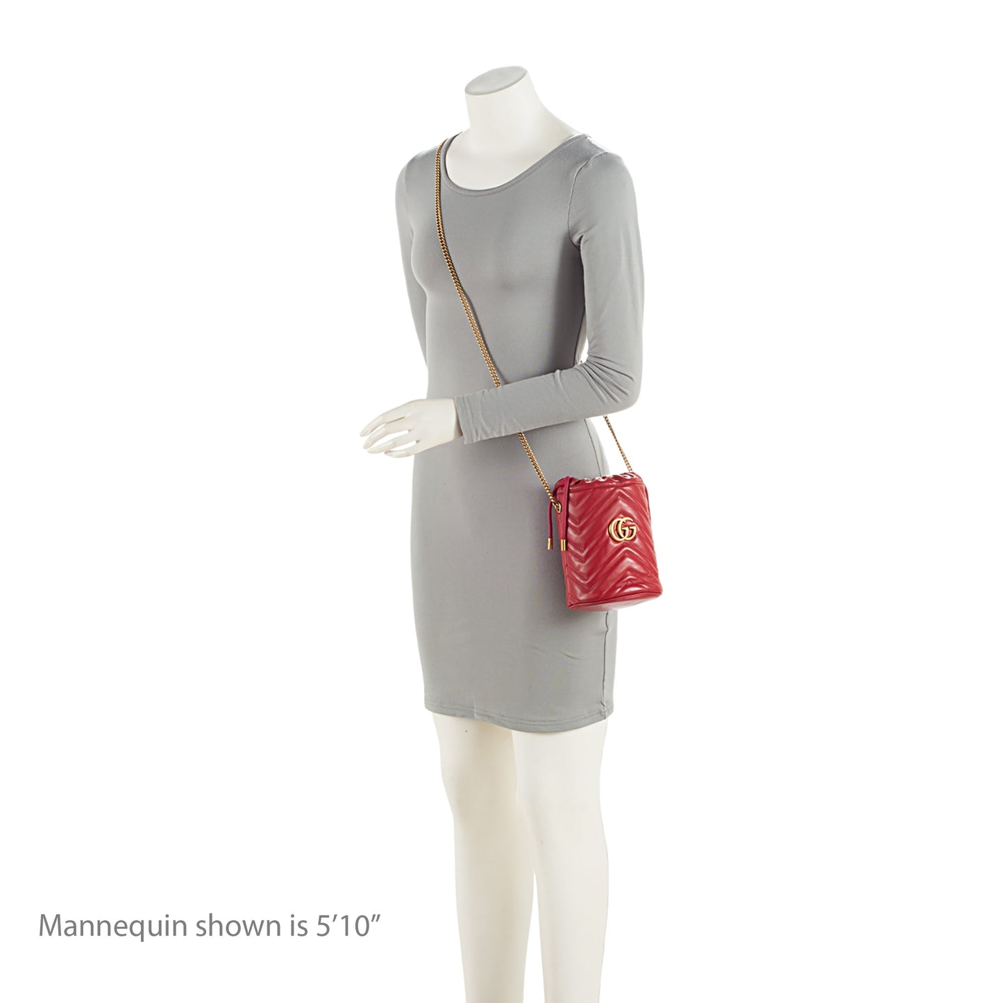 Gucci Matelasse Leather GG Marmont Mini Bucket Bag (SHF-dZVRWx)