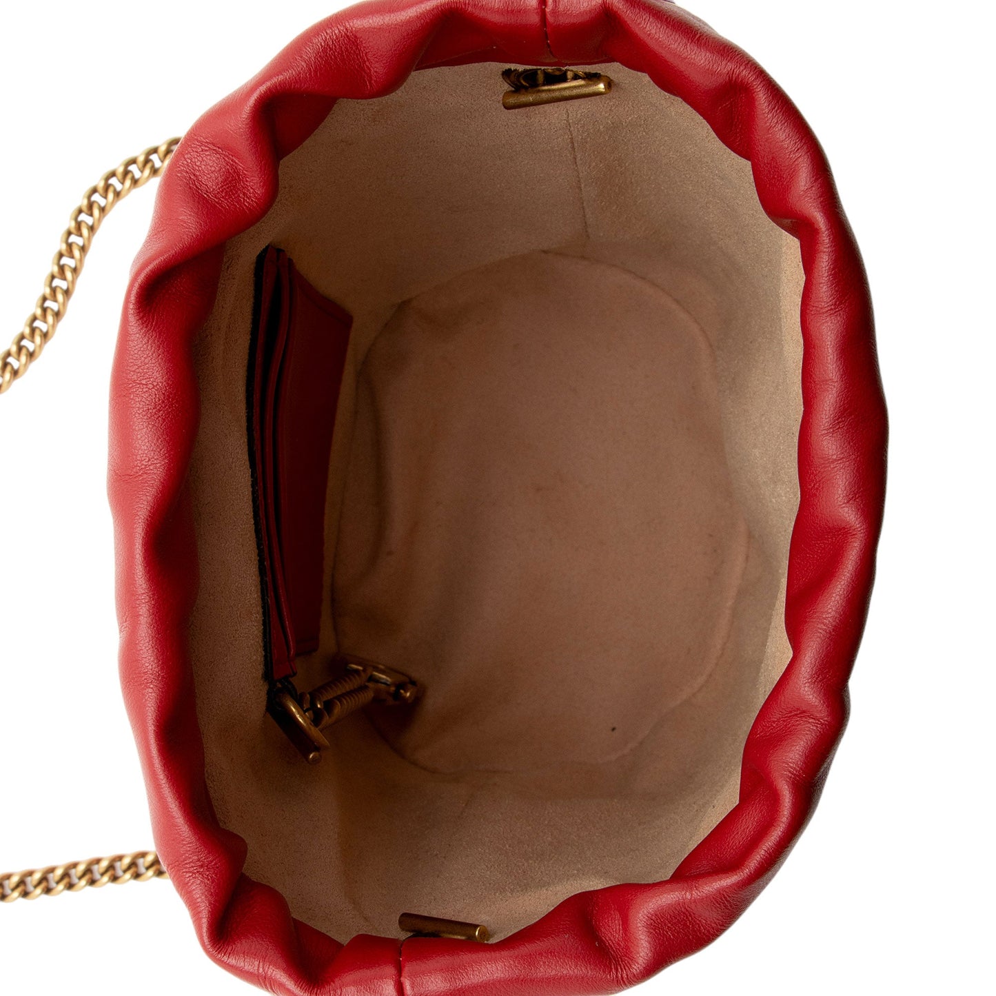 Gucci Matelasse Leather GG Marmont Mini Bucket Bag (SHF-5Z20gx)