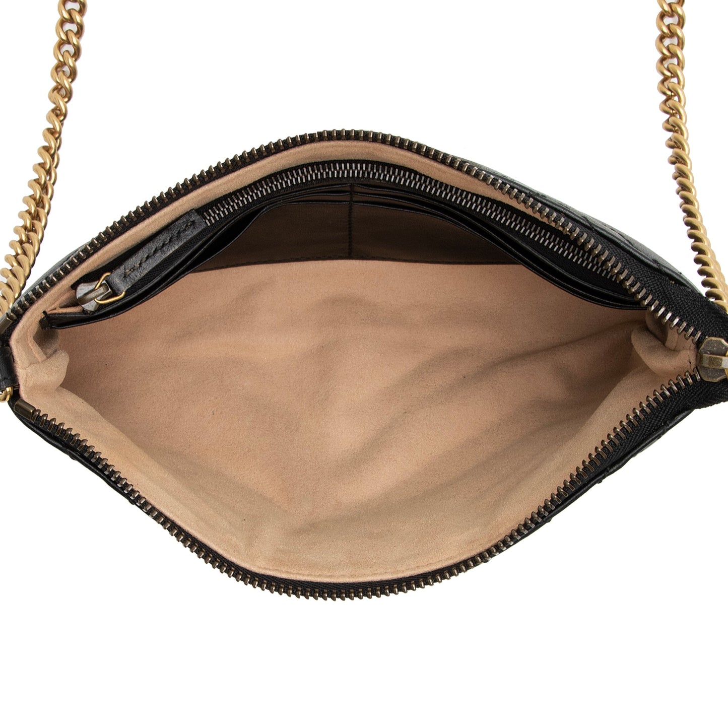 Gucci Matelasse Leather GG Marmont Mini Chain Bag (SHF-6frD2R)
