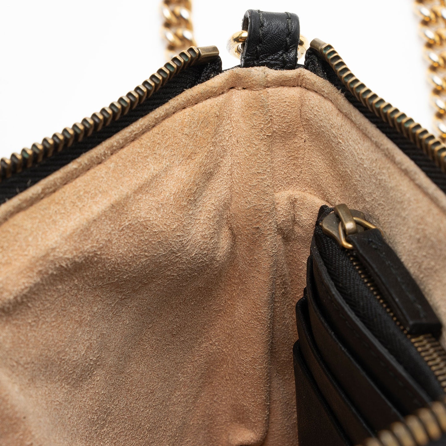 Gucci Matelasse Leather GG Marmont Mini Chain Bag (SHF-0W5BH4)