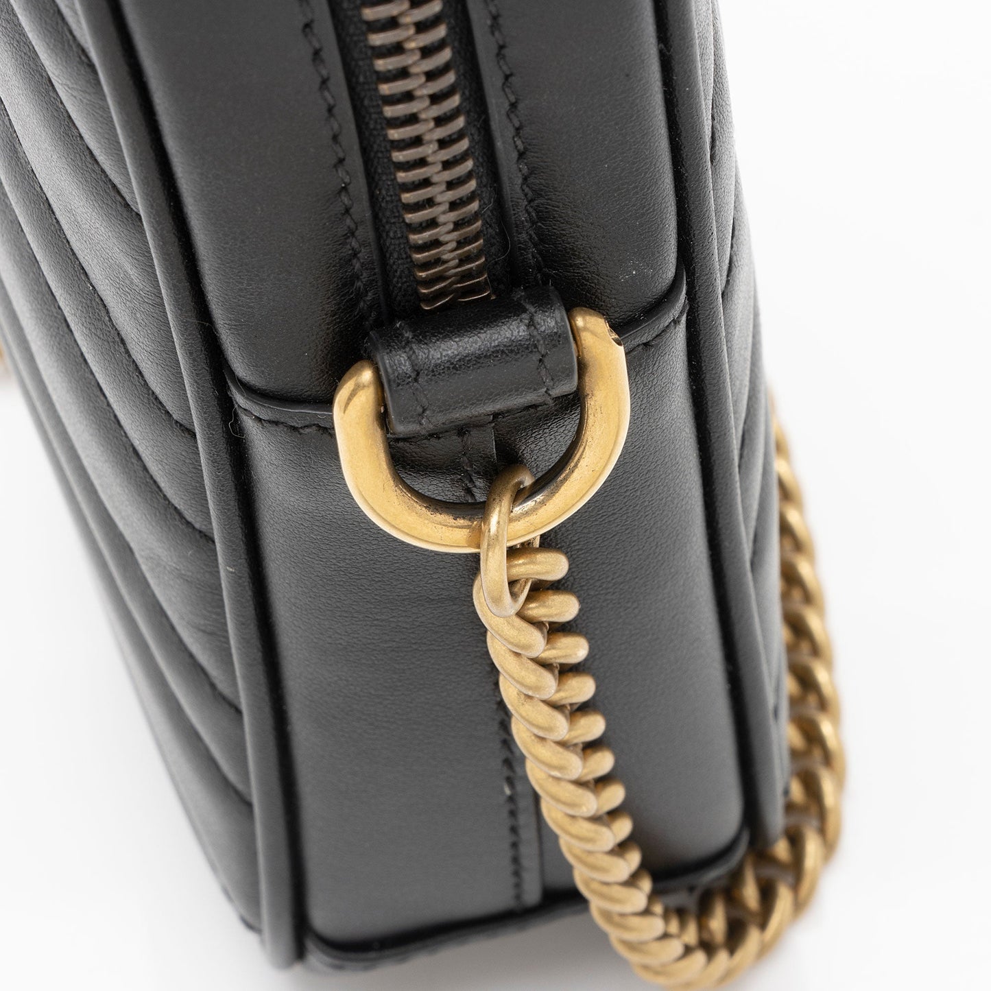 Gucci Matelasse Leather GG Marmont Mini Crossbody Bag (SHF-37j21T)