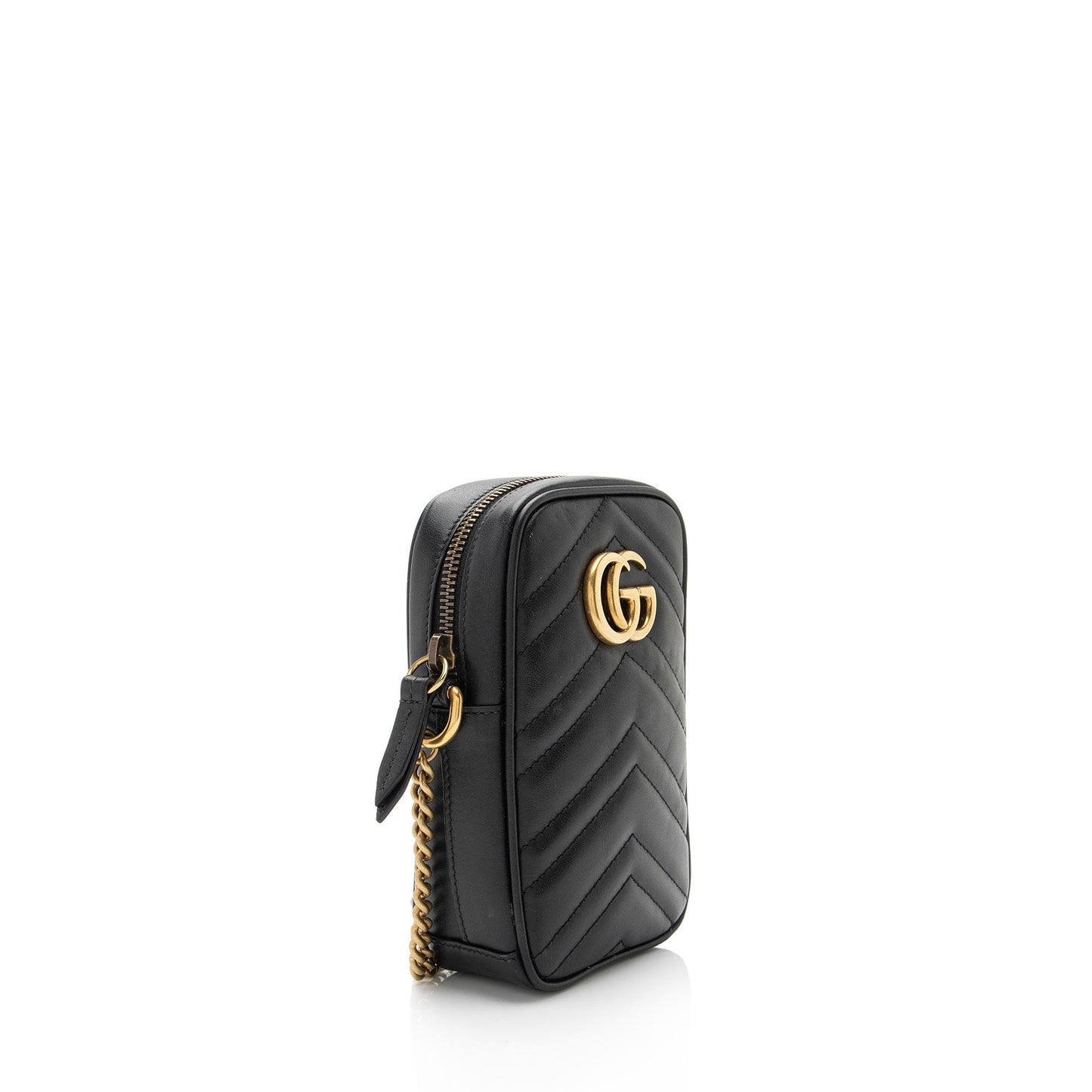 Gucci Matelasse Leather GG Marmont Mini Crossbody Bag (SHF-37j21T)