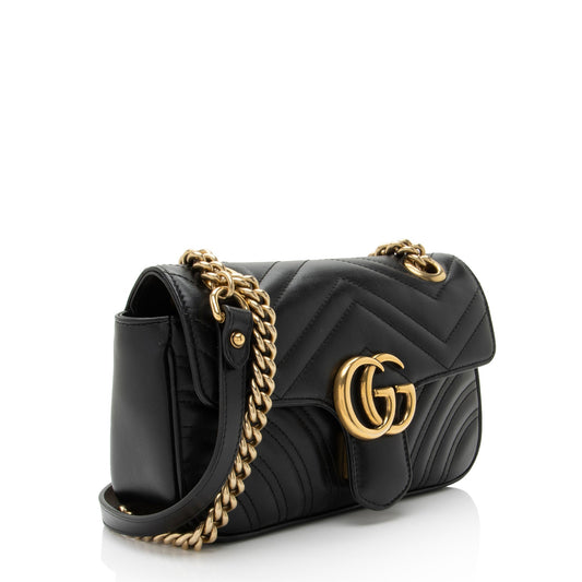 Gucci Matelasse Leather GG Marmont Mini Flap Bag