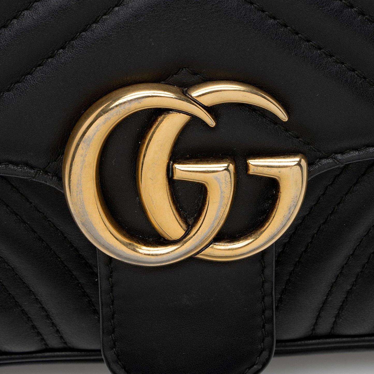 Gucci Matelasse Leather GG Marmont Small Flap Bag