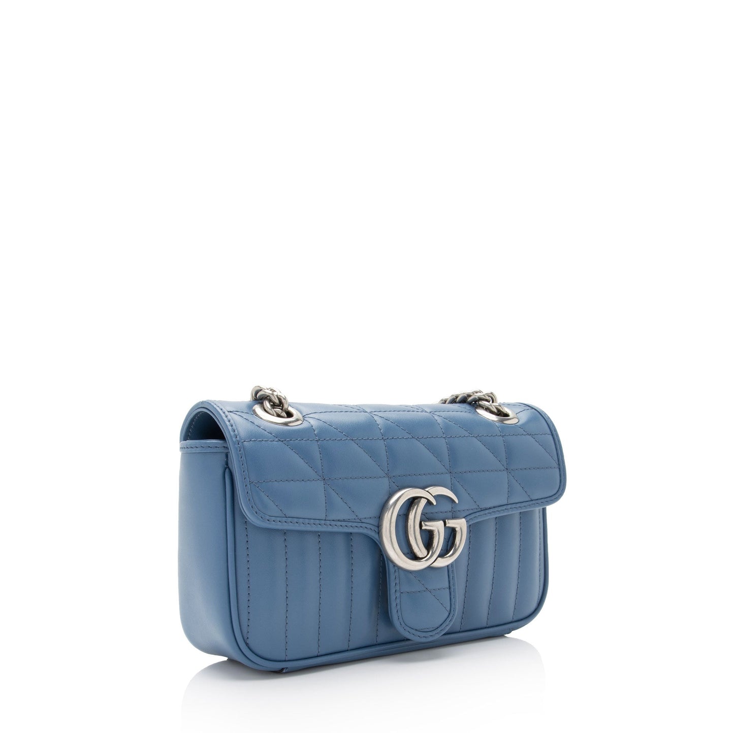 Gucci Mixed Matelasse Leather GG Marmont Mini Flap Bag (SHF-3x0jMH)