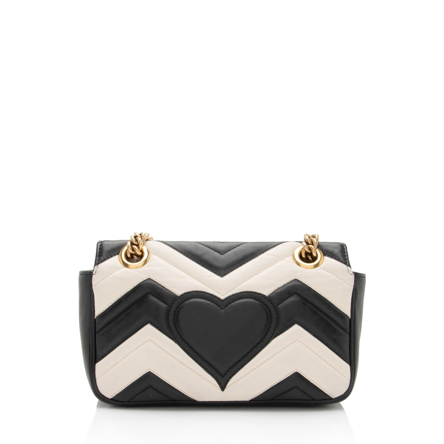Gucci Matelasse Leather GG Marmont Two Tone Mini Flap Bag (SHF-GrfDUZ)