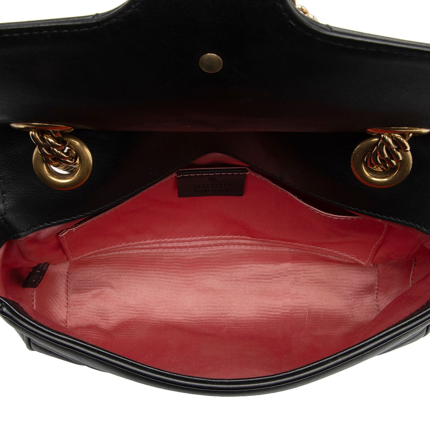 Gucci Matelasse Leather GG Marmont Two Tone Mini Flap Bag (SHF-GrfDUZ)
