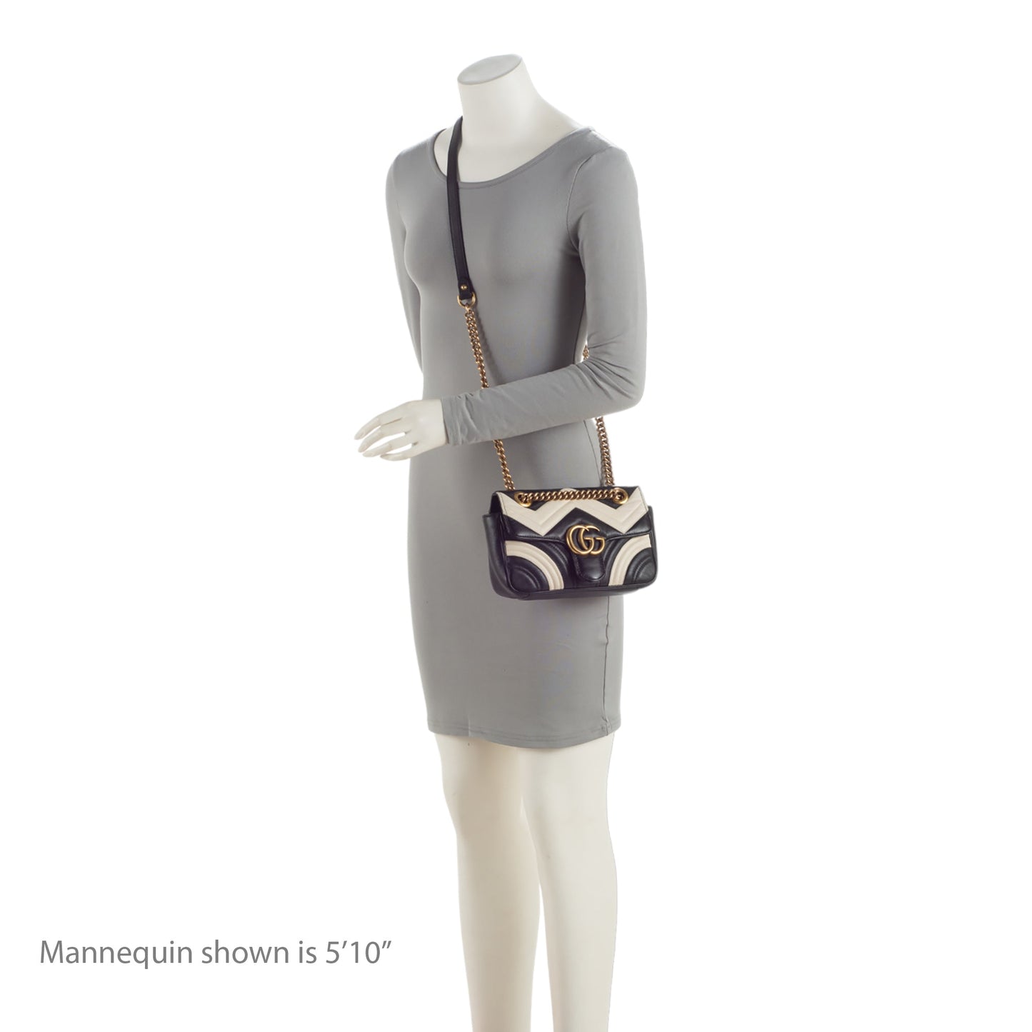 Gucci Matelasse Leather GG Marmont Two Tone Mini Flap Bag (SHF-GrfDUZ)
