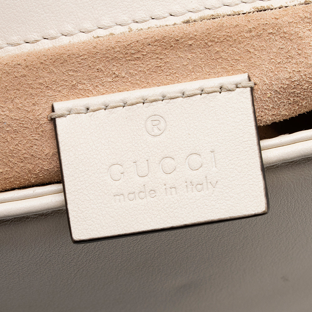 Gucci Matelasse Leather GG Marmont Mini Top Handle Bag (SHF-19549)