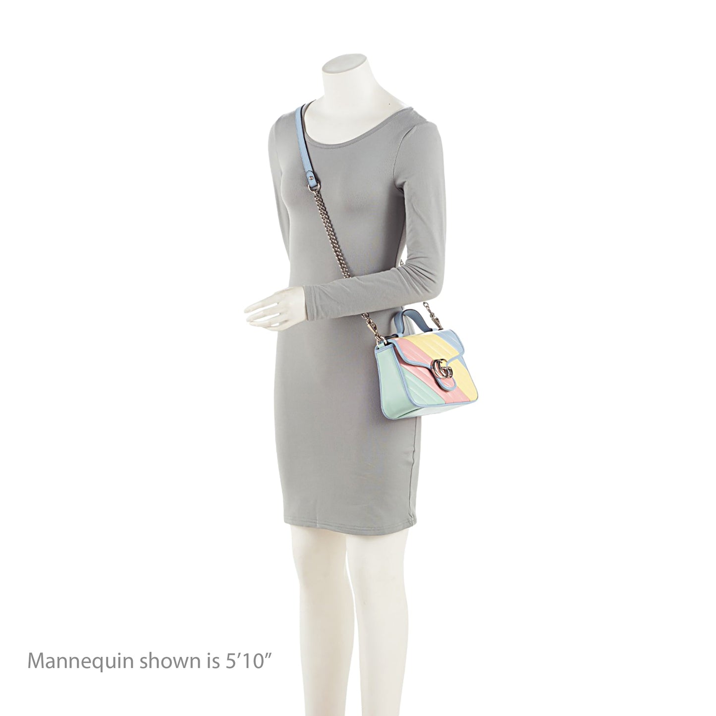 Gucci Matelasse Leather GG Marmont Mini Top Handle