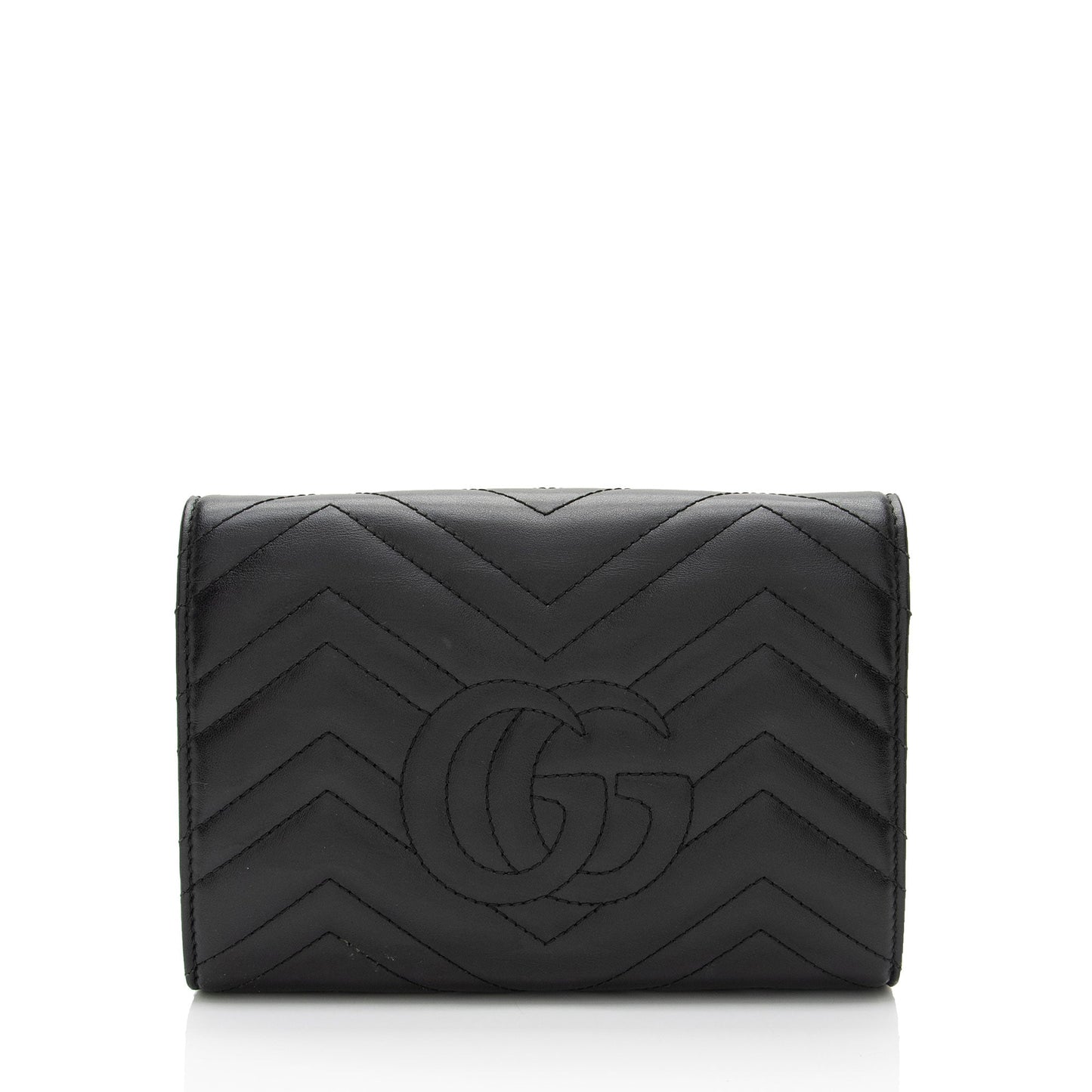 Gucci Matelasse Leather GG Marmont Mini Wallet on Chain (SHF-Us5Ysf)