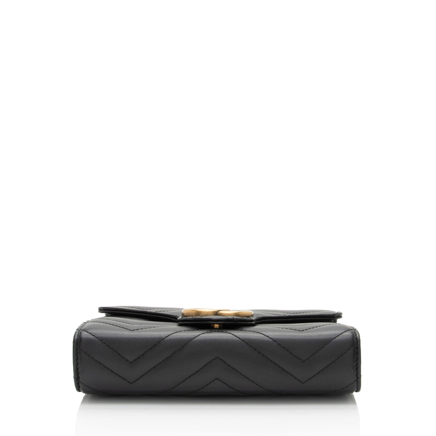 Gucci Matelasse Leather GG Marmont Mini Wallet on Chain (SHF-Us5Ysf)