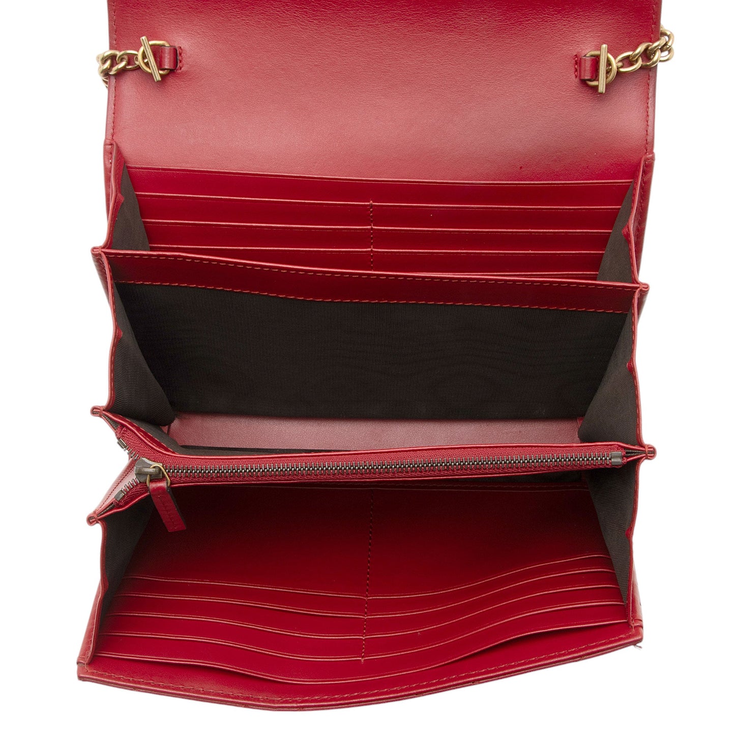 Gucci Matelasse Leather GG Marmont Mini Wallet on Chain