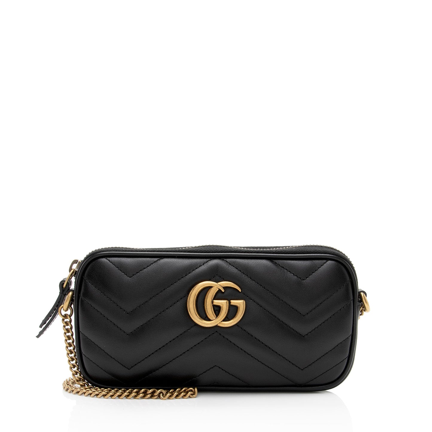 Gucci Matelasse Leather GG Marmont Small Crossbody (SHF-uIfq9U)