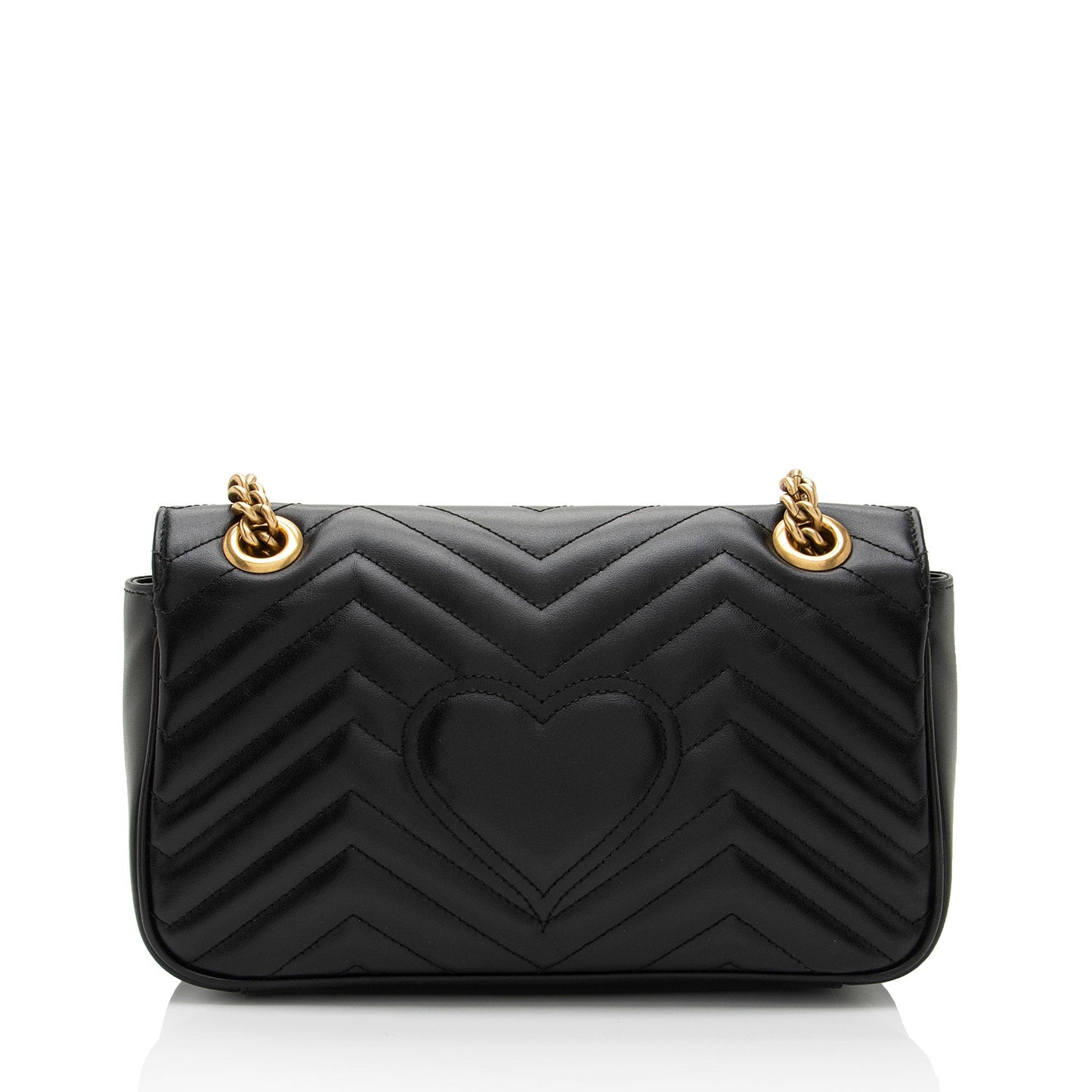 Gucci Matelasse Leather GG Marmont Small Flap Bag (SHF-Bvjama)