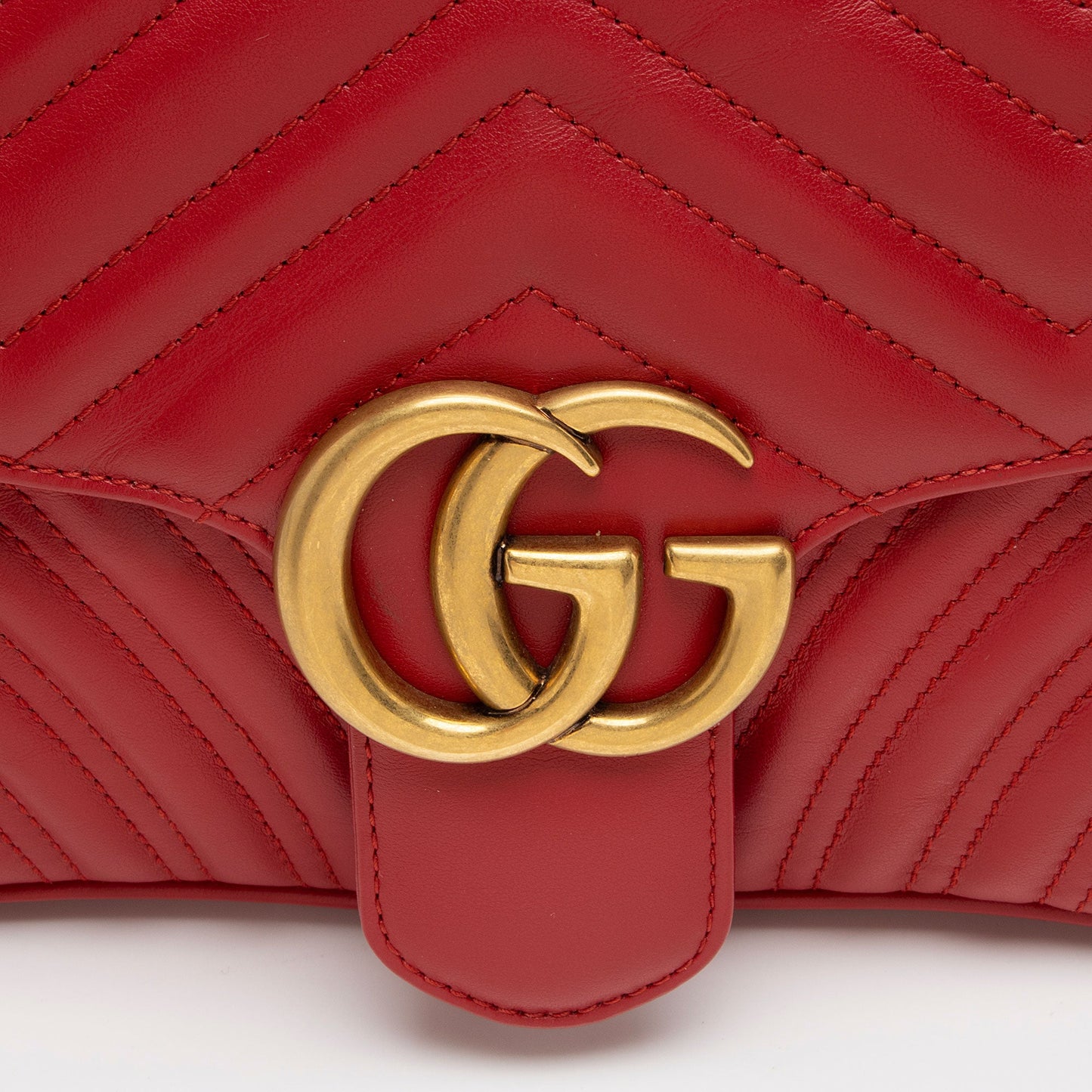 Gucci Matelasse Leather GG Marmont Small Flap Bag