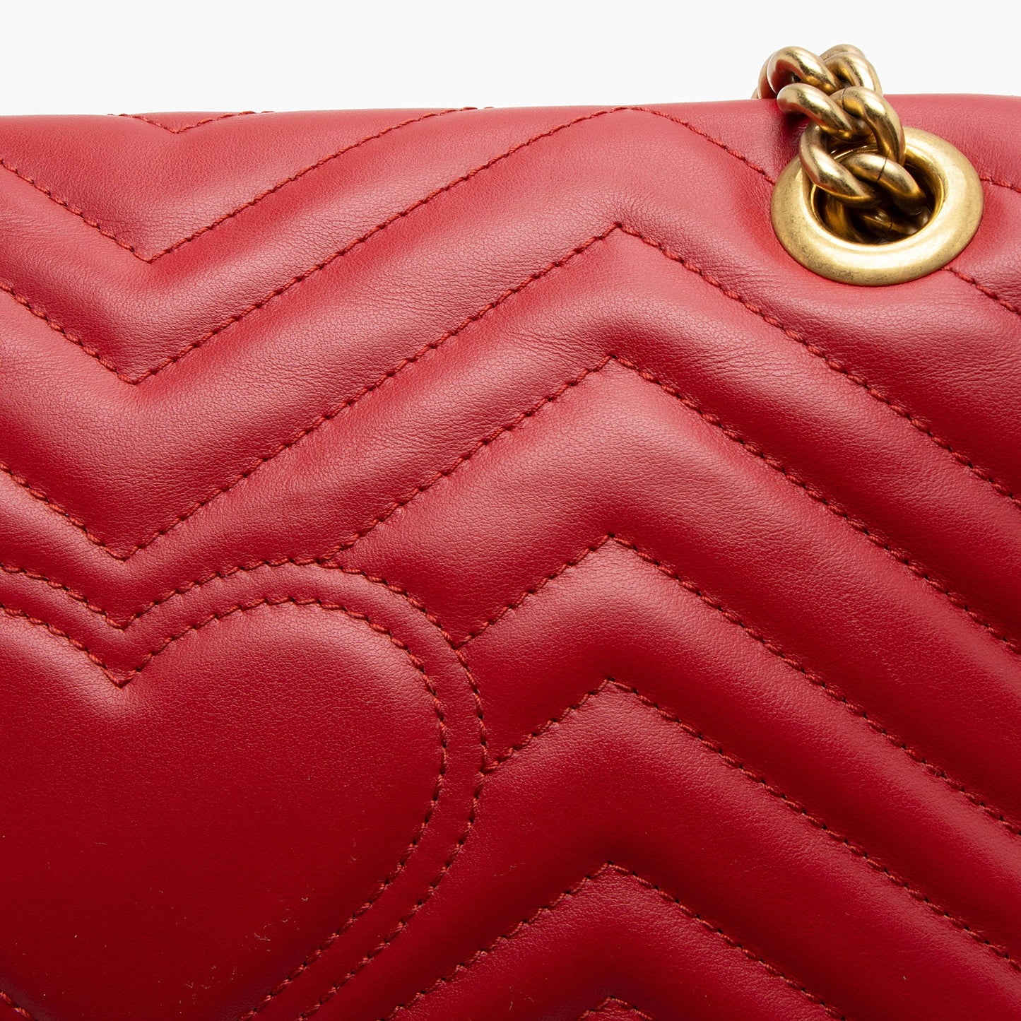 Gucci Matelasse Leather GG Marmont Small Flap Bag (SHF-RkMP3j)