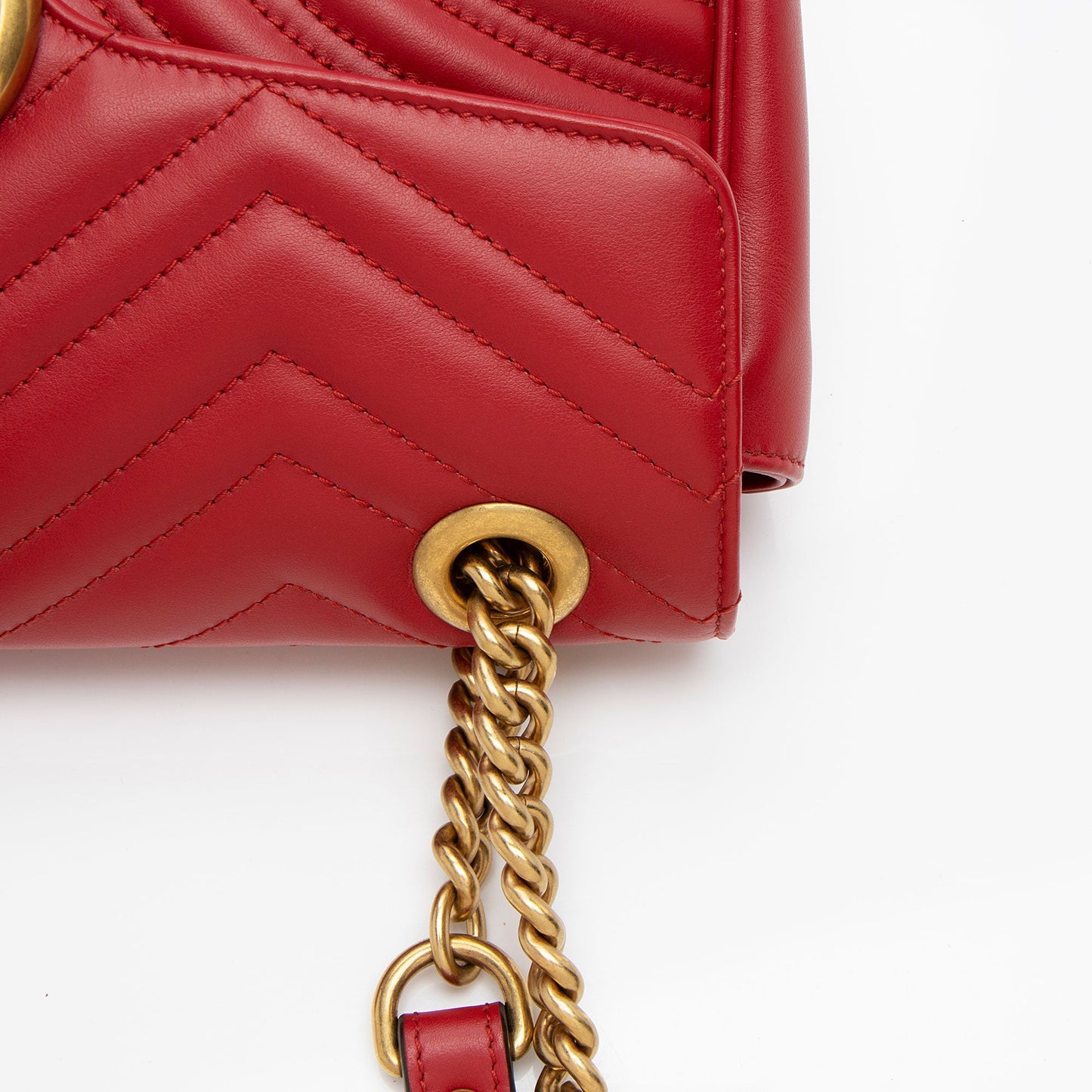 Gucci Matelasse Leather GG Marmont Small Flap Bag (SHF-RkMP3j)