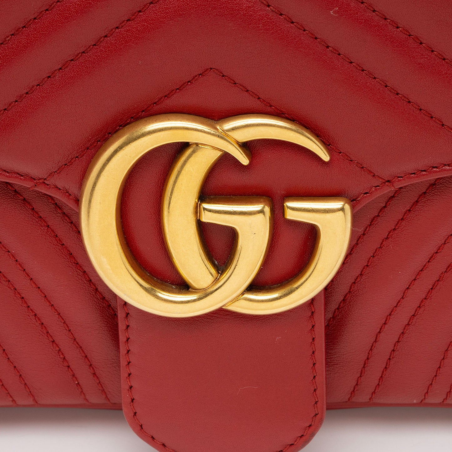 Gucci Matelasse Leather GG Marmont Small Flap Bag