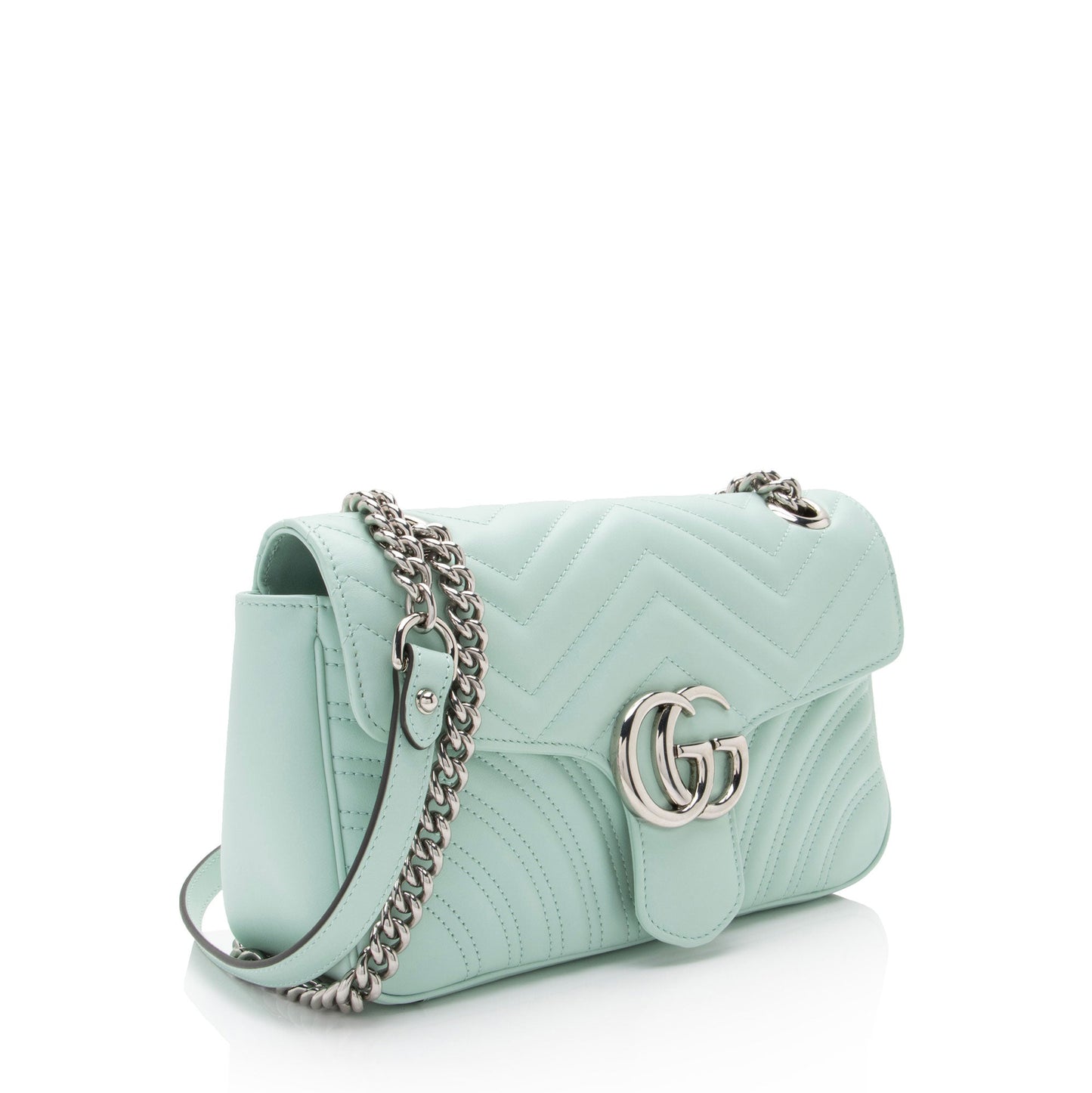 Gucci Matelasse Leather GG Marmont Small Flap Bag
