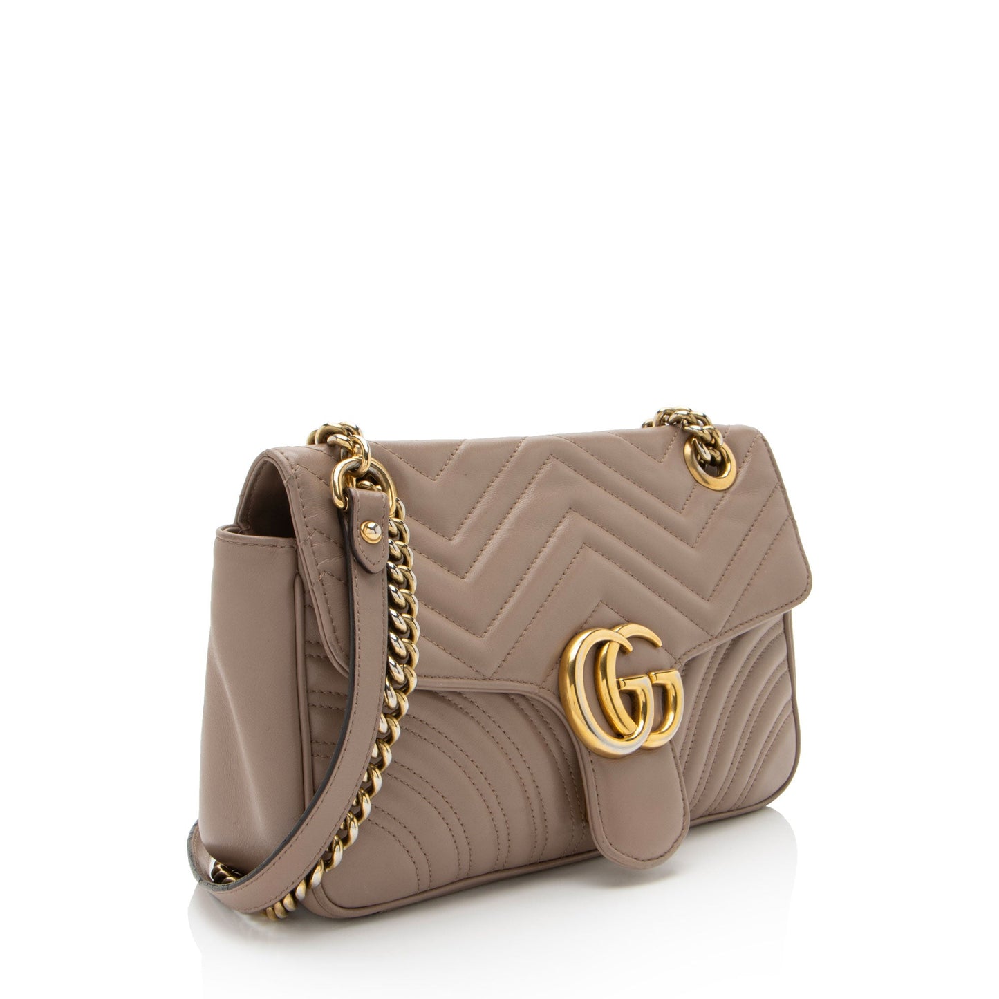 Gucci Matelasse Leather GG Marmont Small Flap Bag (SHF-V9wY7d)