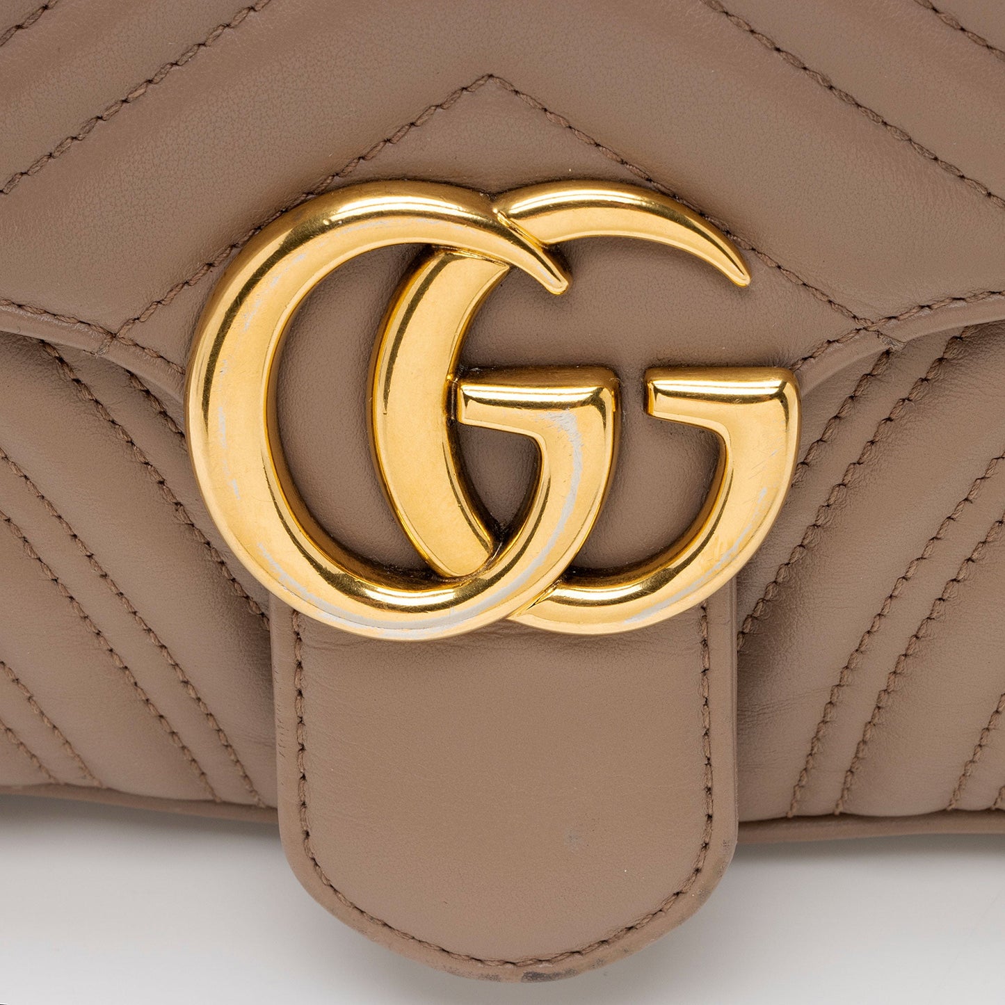 Gucci Matelasse Leather GG Marmont Small Flap Bag