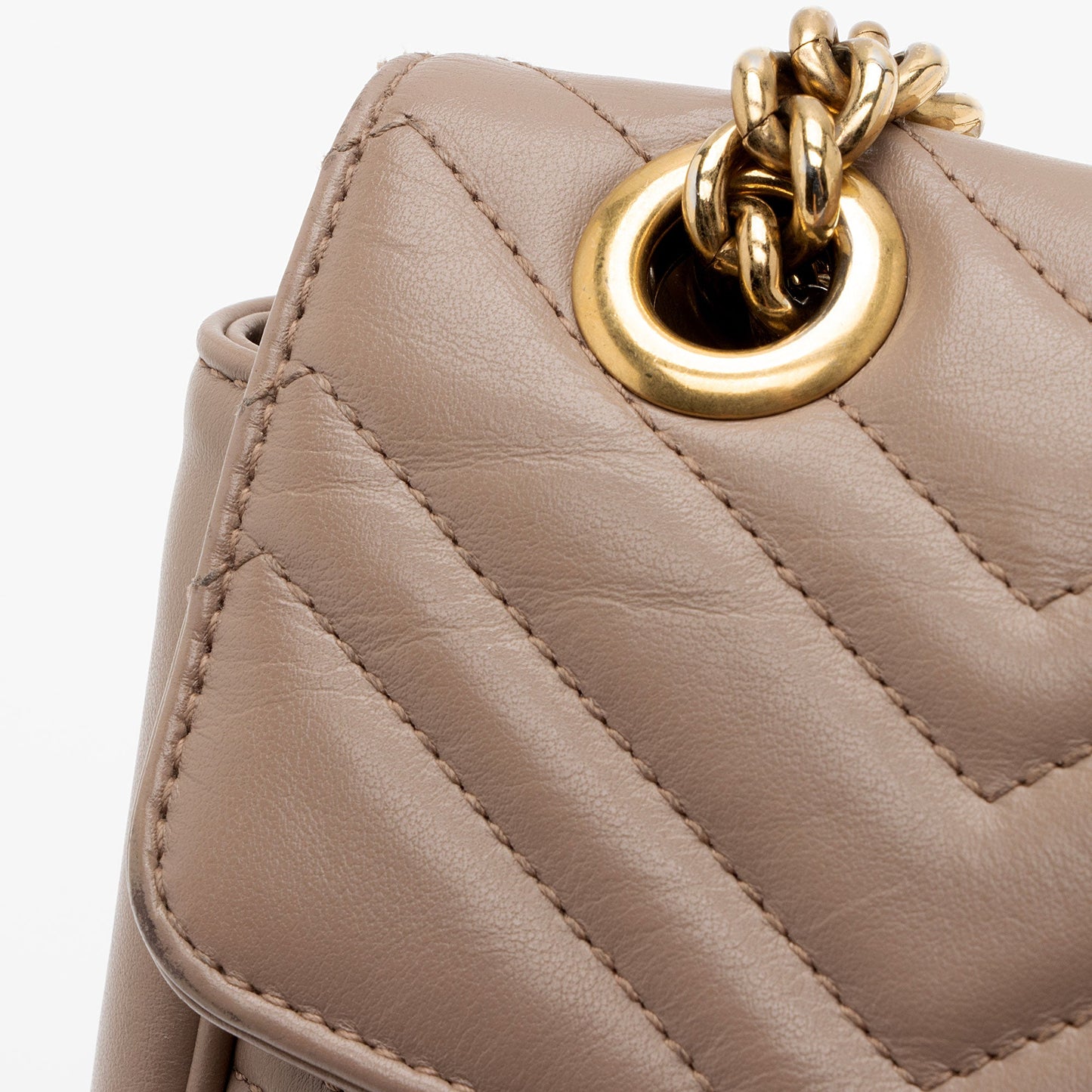 Gucci Matelasse Leather GG Marmont Small Flap Bag