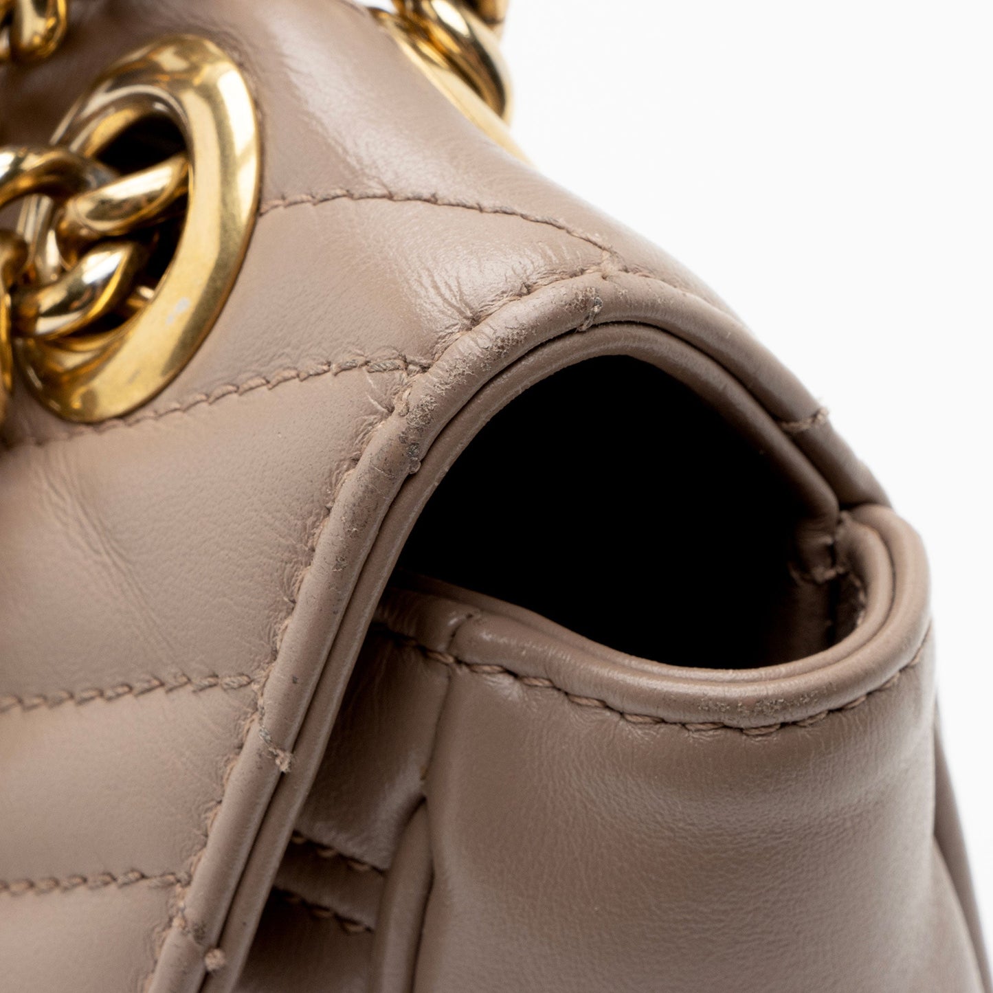 Gucci Matelasse Leather GG Marmont Small Flap Bag